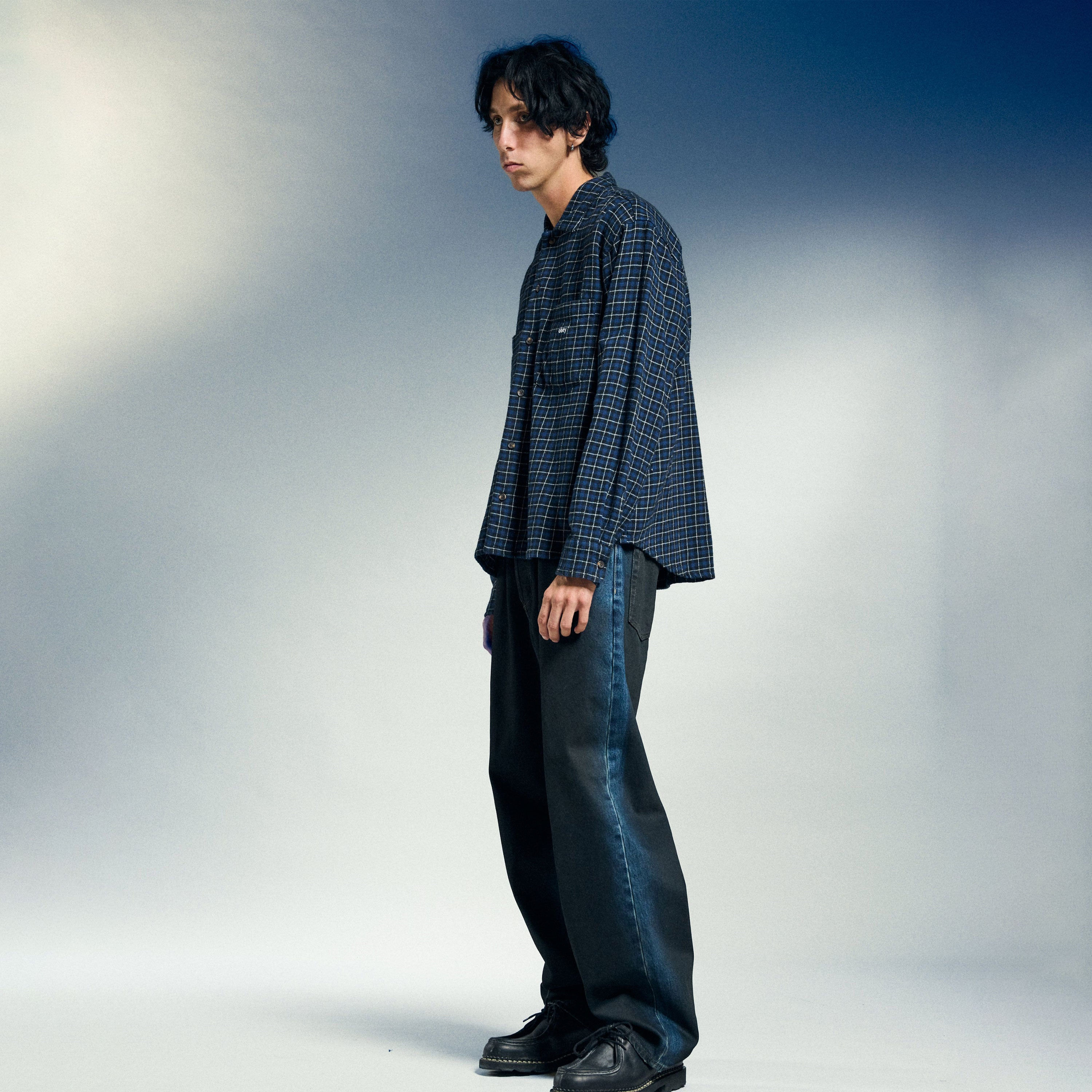 Obey – Classic Baggy Spray Denim – Indigo Spray
