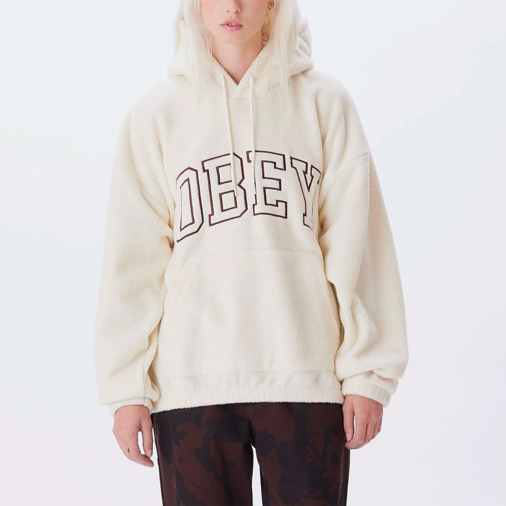 OBEY - COLLEGIATE HOOD - Unbleached