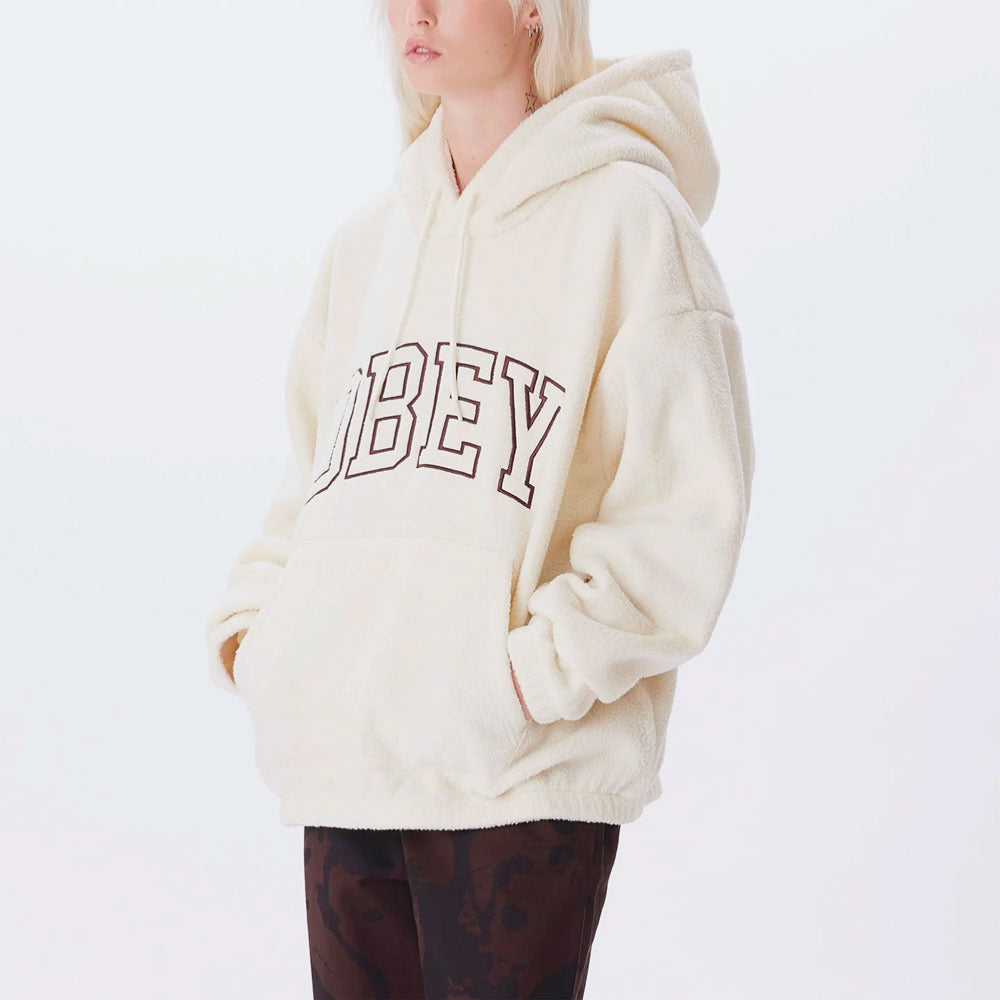 OBEY - COLLEGIATE HOOD - Unbleached