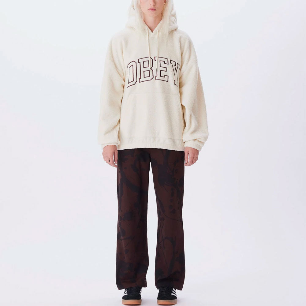 OBEY - COLLEGIATE HOOD - Unbleached