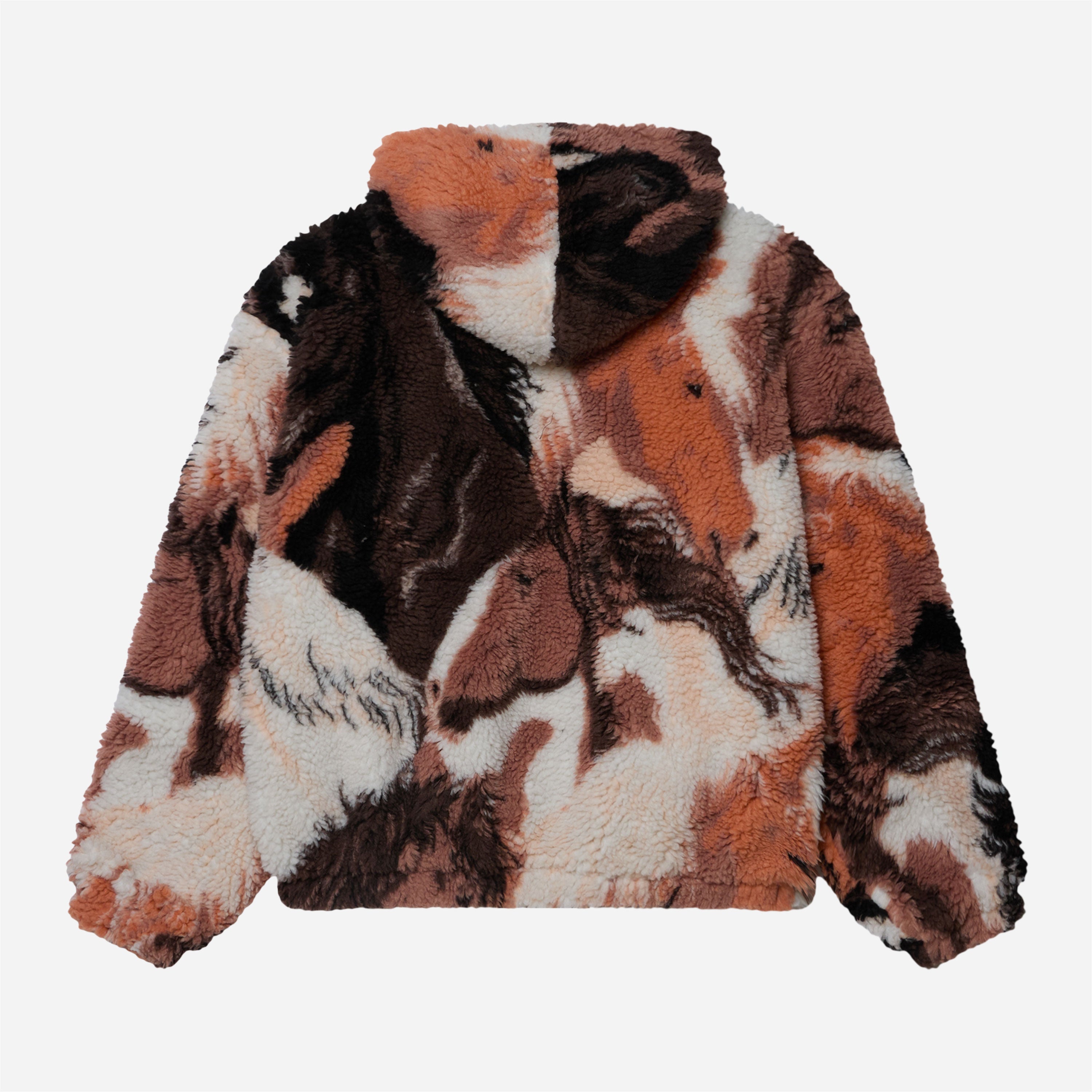 Obey - Horses Sherpa Jacket - Brown Multi