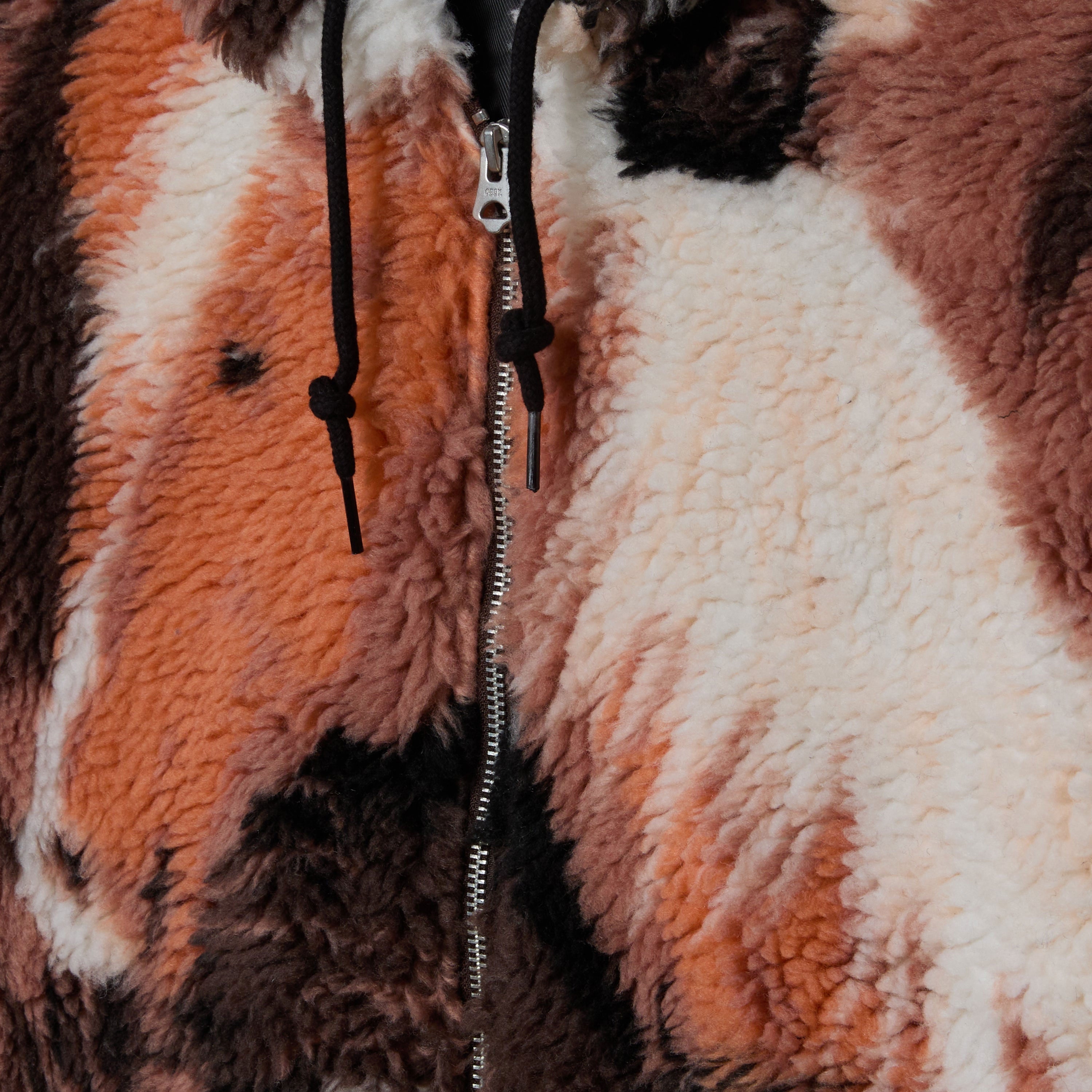 Obey - Horses Sherpa Jacket - Brown Multi