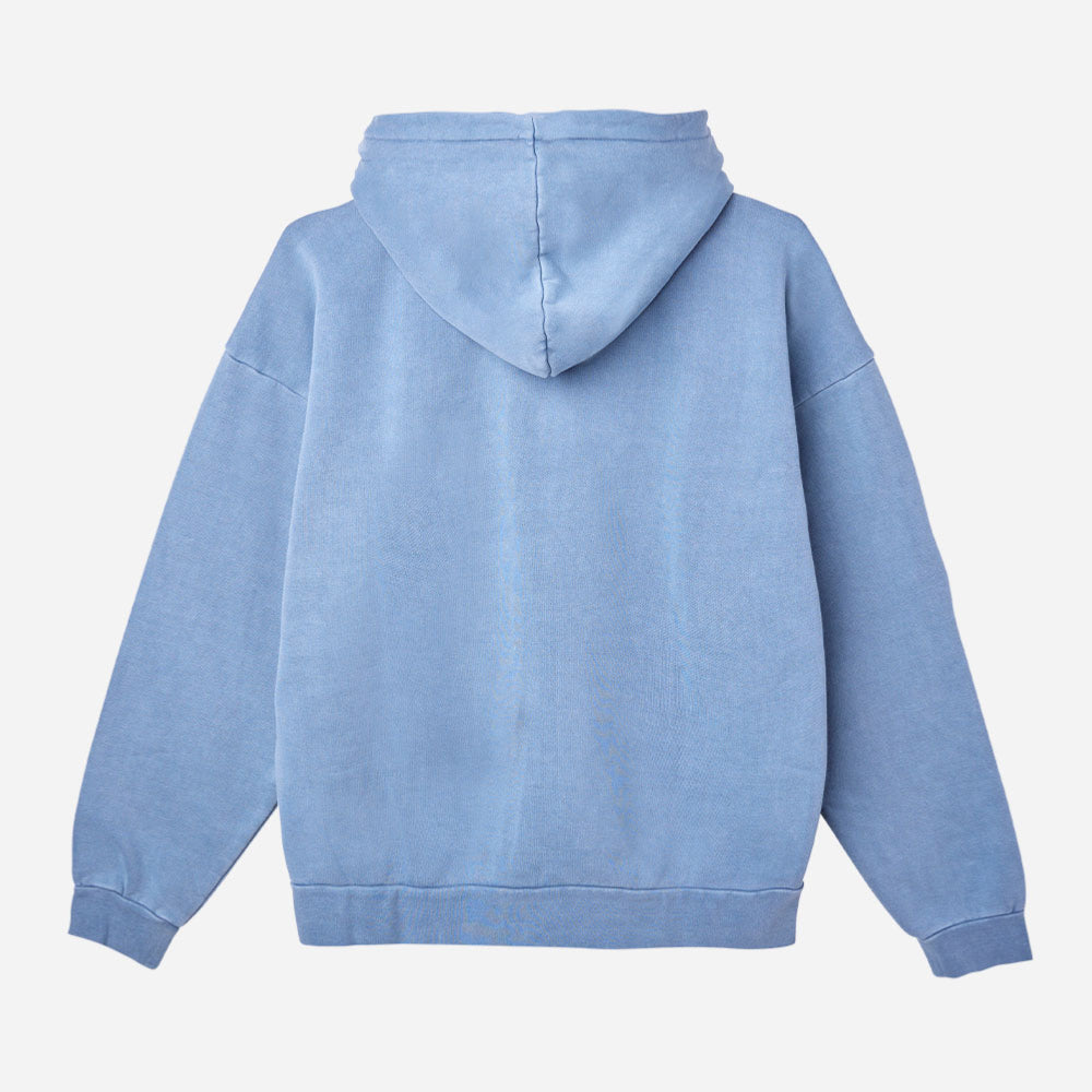 OBEY - LOWERCASE PIGMENT ZIP HOOD - Pigment coronet blue