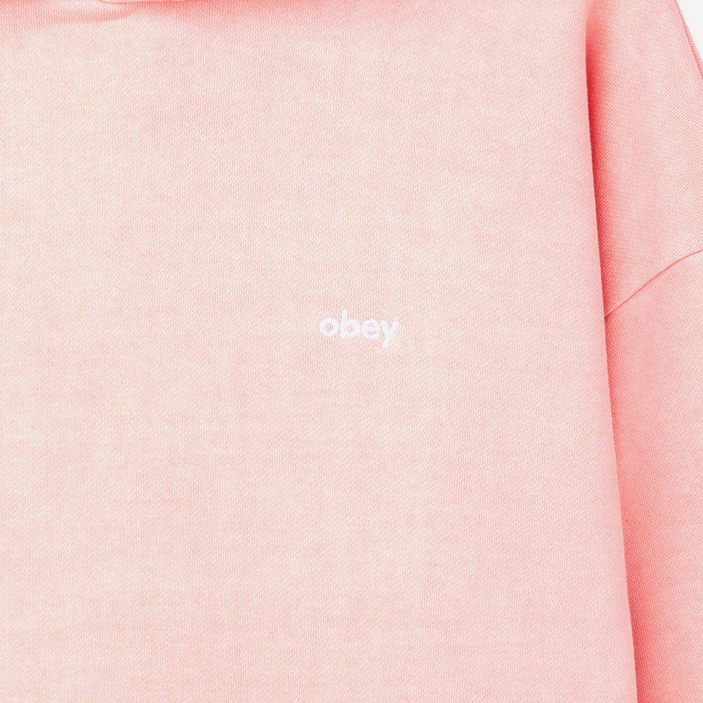 OBEY - LOWERCASE PIGMENT HOOD - Pigment shell pink