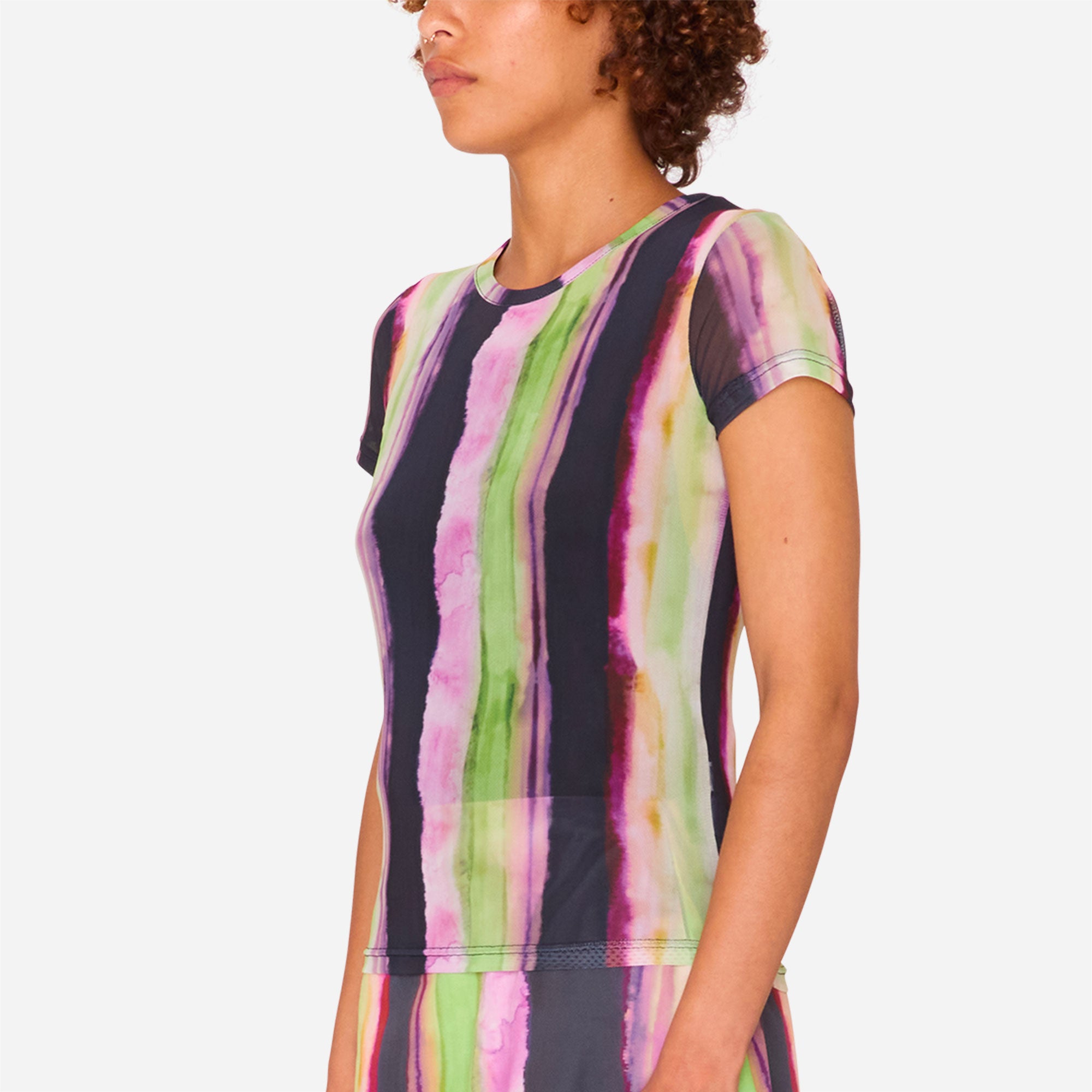 Obey - Midori Mesh SS Stripe - Multi