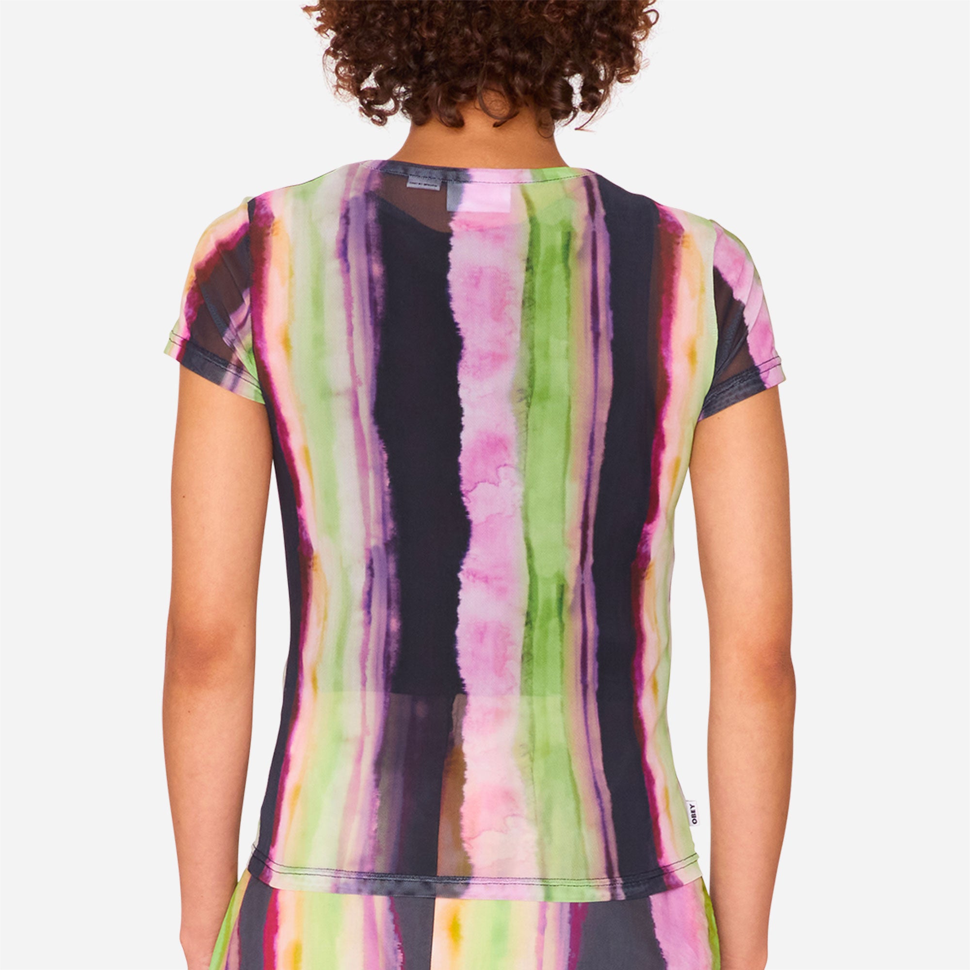 Obey - Midori Mesh SS Stripe - Multi