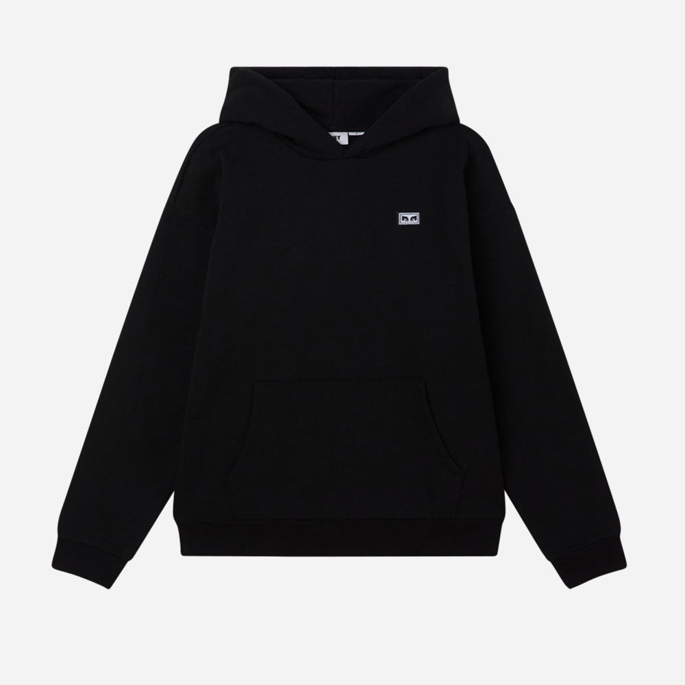 OBEY - NEW VISIONS EXTRA HEAVY HOOD - Black