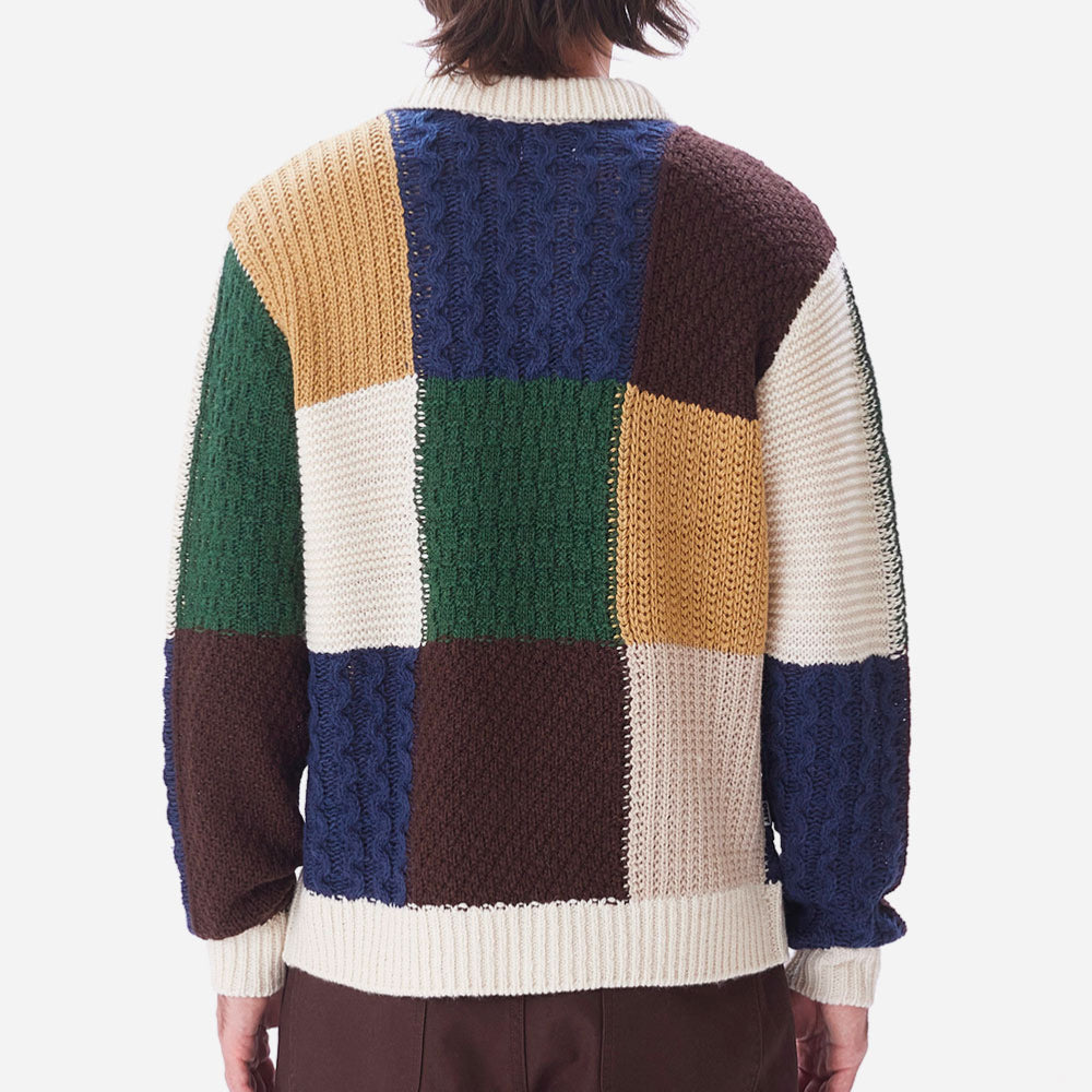 OBEY - OLIVER PATCHWORK SWEATER - Unbleached