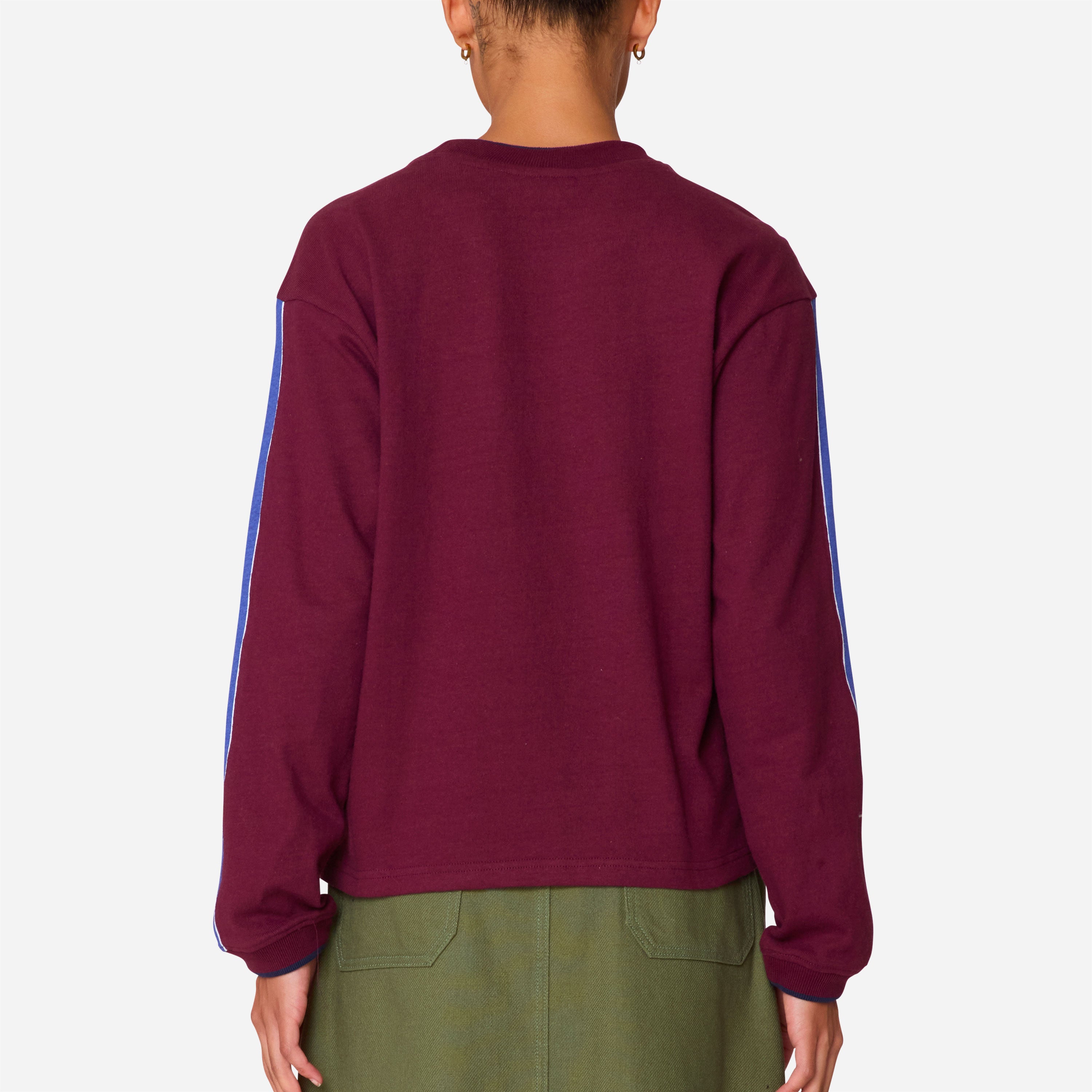 Obey - Rally Sleeve Stripe Ls - Wine