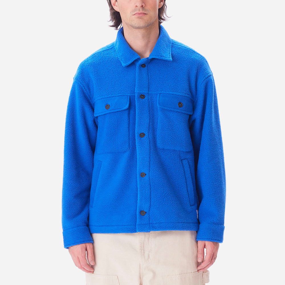 OBEY - THOMPSON SHIRT JACKET - Surf Blue