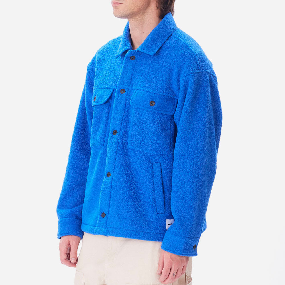 OBEY - THOMPSON SHIRT JACKET - Surf Blue