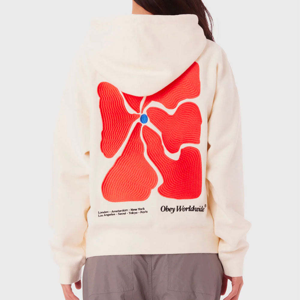 OBEY W - FLORA ZIP HOOD - Unbleached