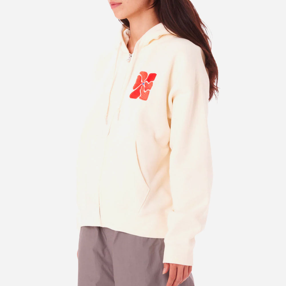 OBEY W - FLORA ZIP HOOD - Unbleached