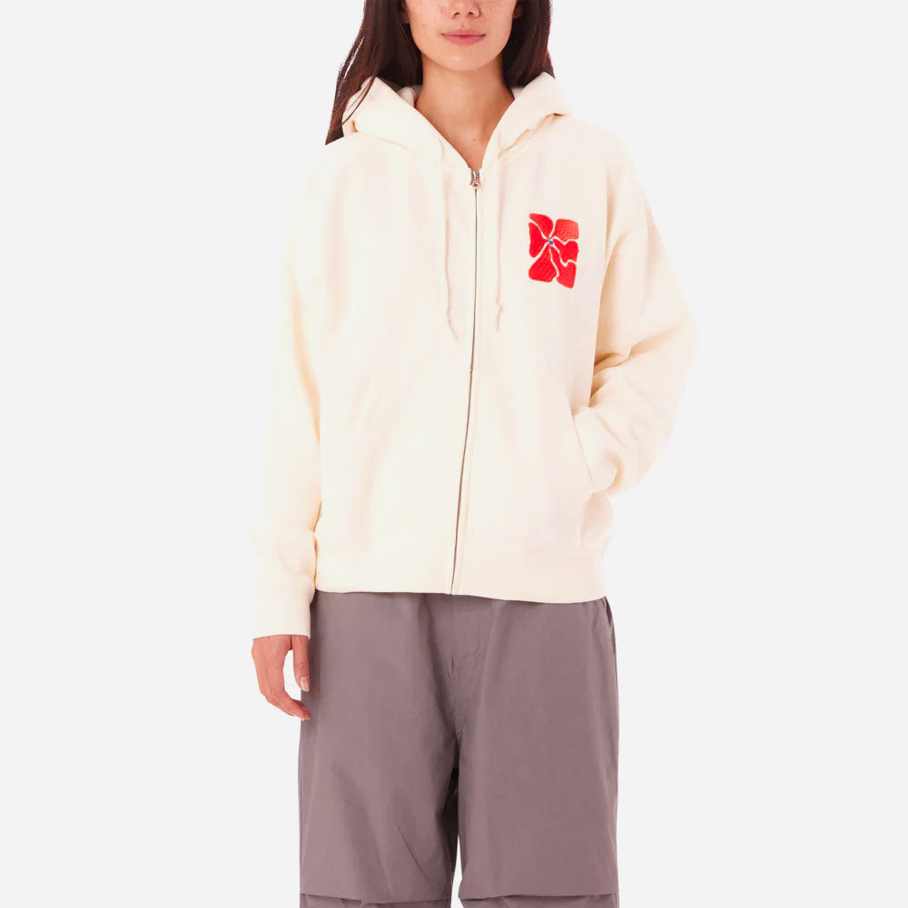 OBEY W - FLORA ZIP HOOD - Unbleached