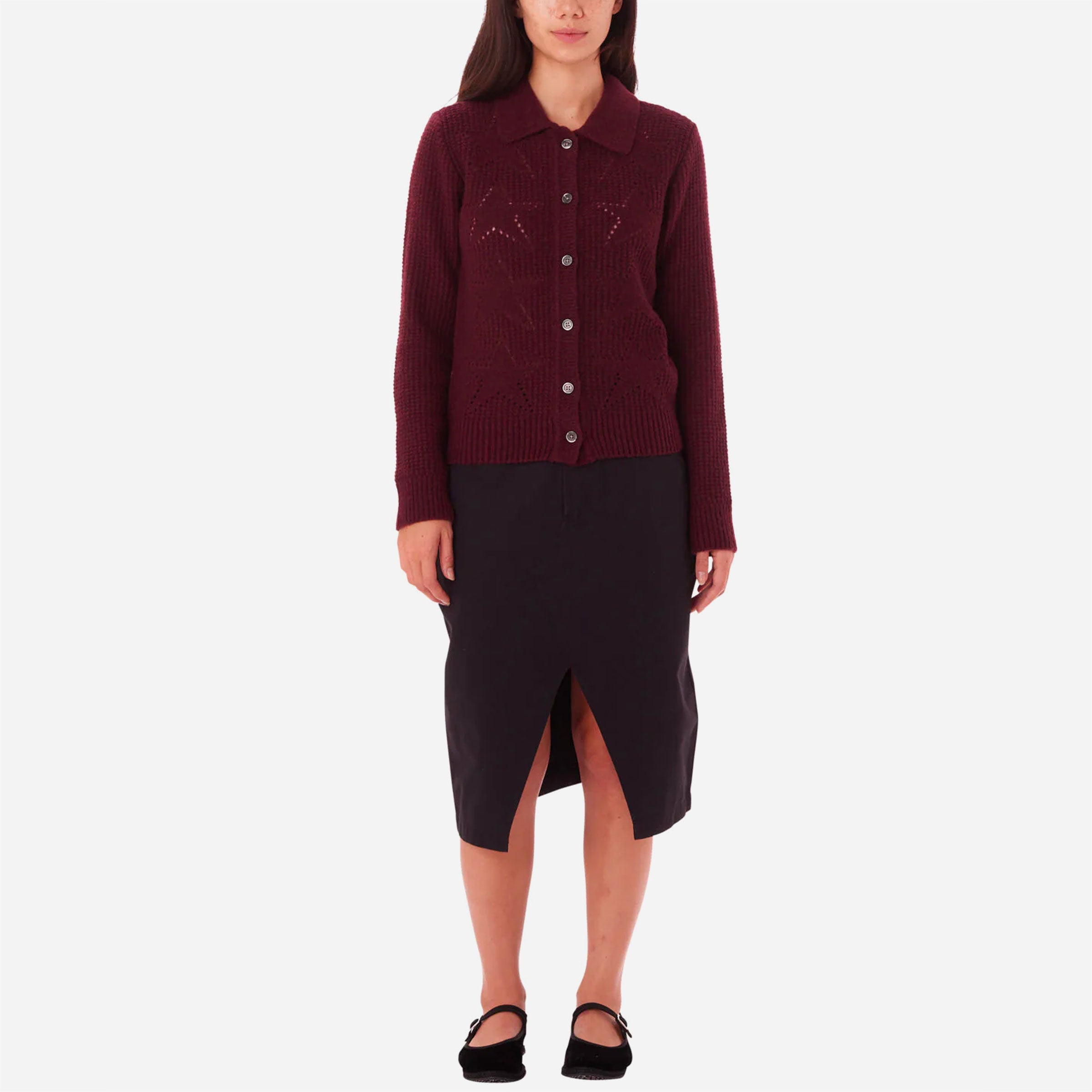 OBEY - FORTUNE CARDIGAN - Wine