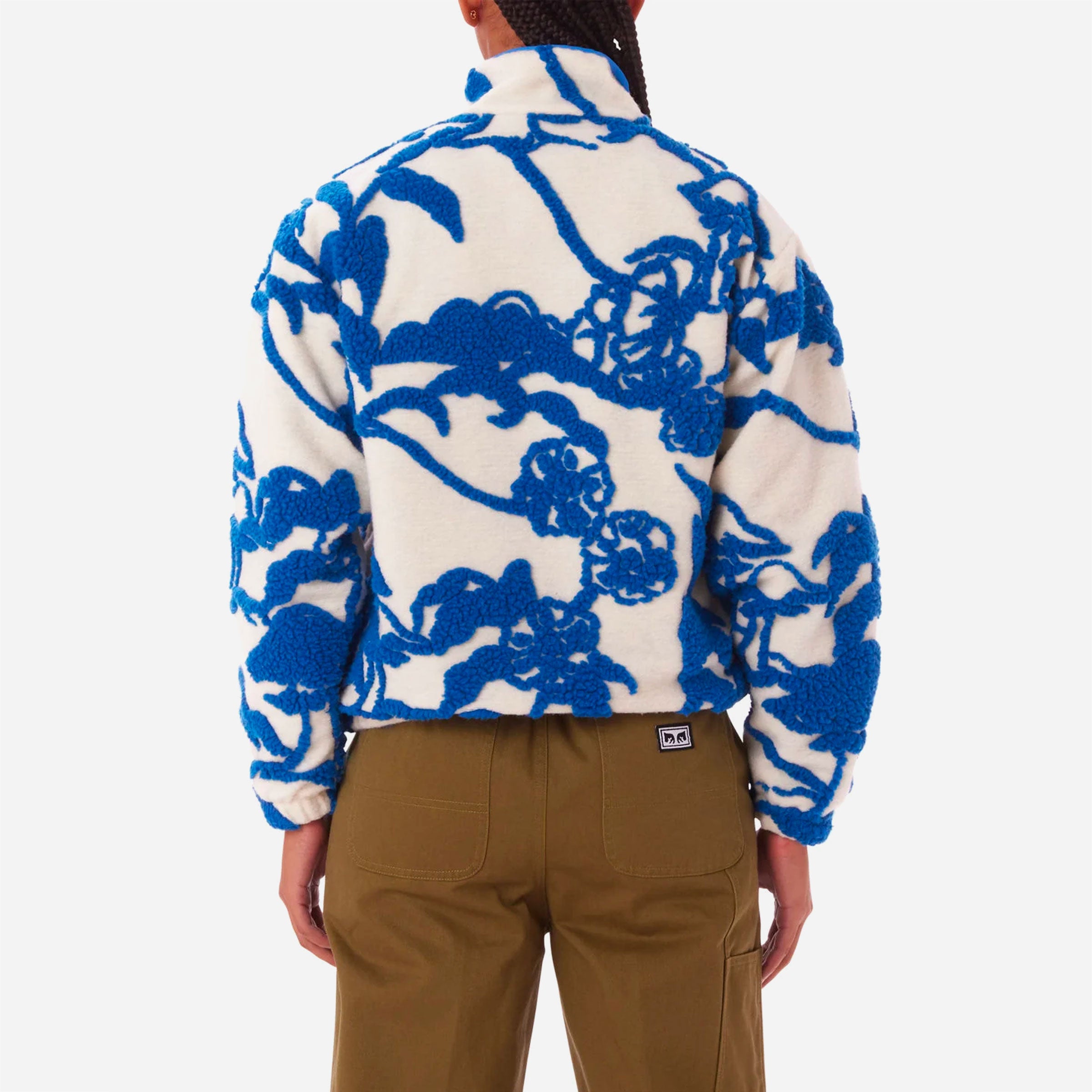 OBEY - SCENIC MOCK NECK PULLOVER - Cream Multi