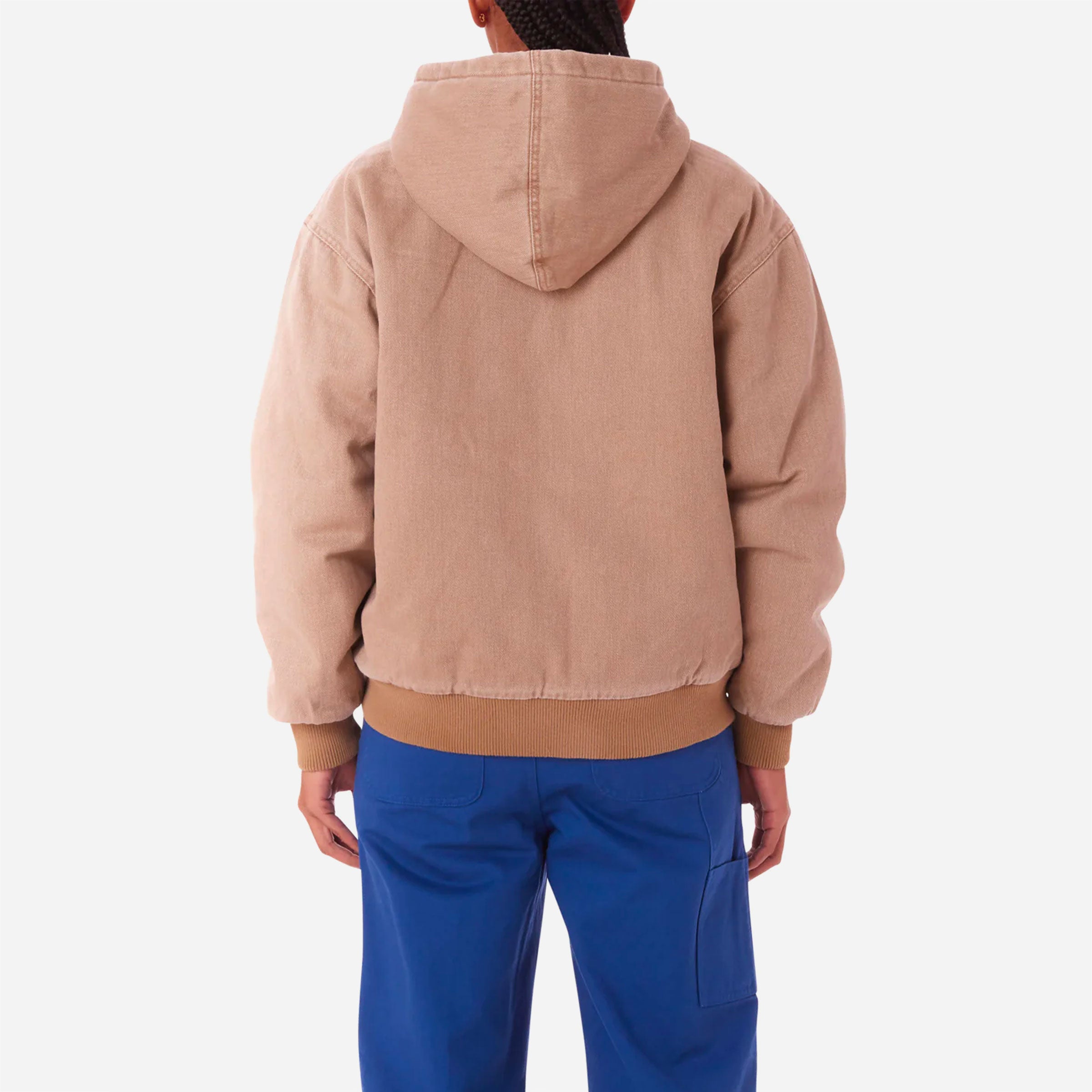 OBEY - SWANS HOODED WORK JACKET - Kelp