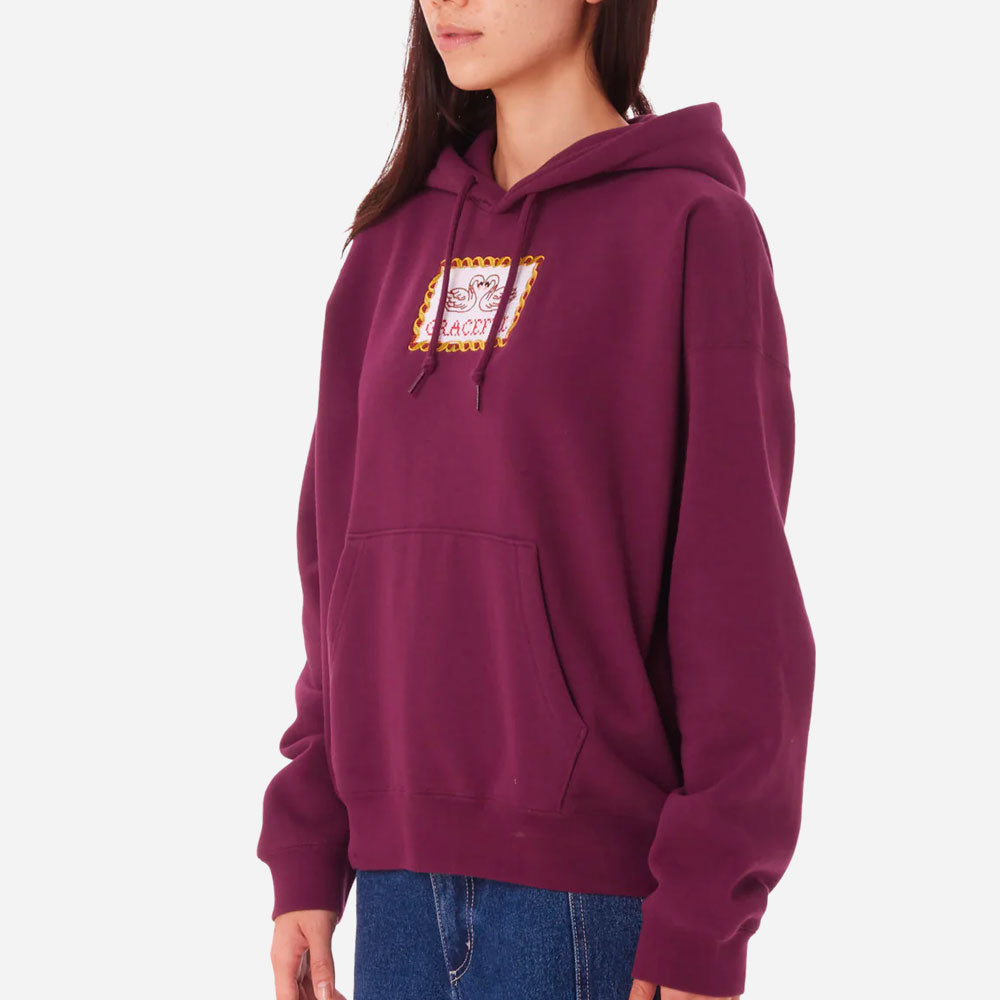 OBEY W - SWANS HOOD - Grape