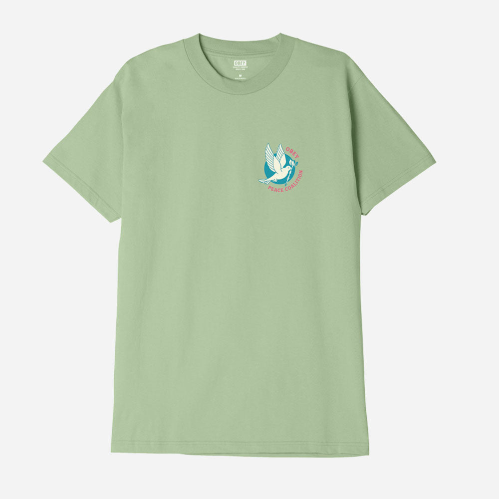 OBEY - DOVE BARBED WIRE TEE - Cucumber