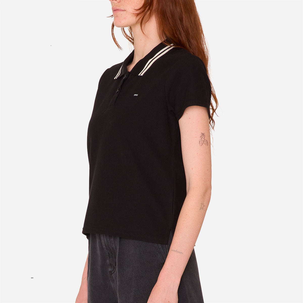 OBEY - DUAL POLO SS - Digital Black