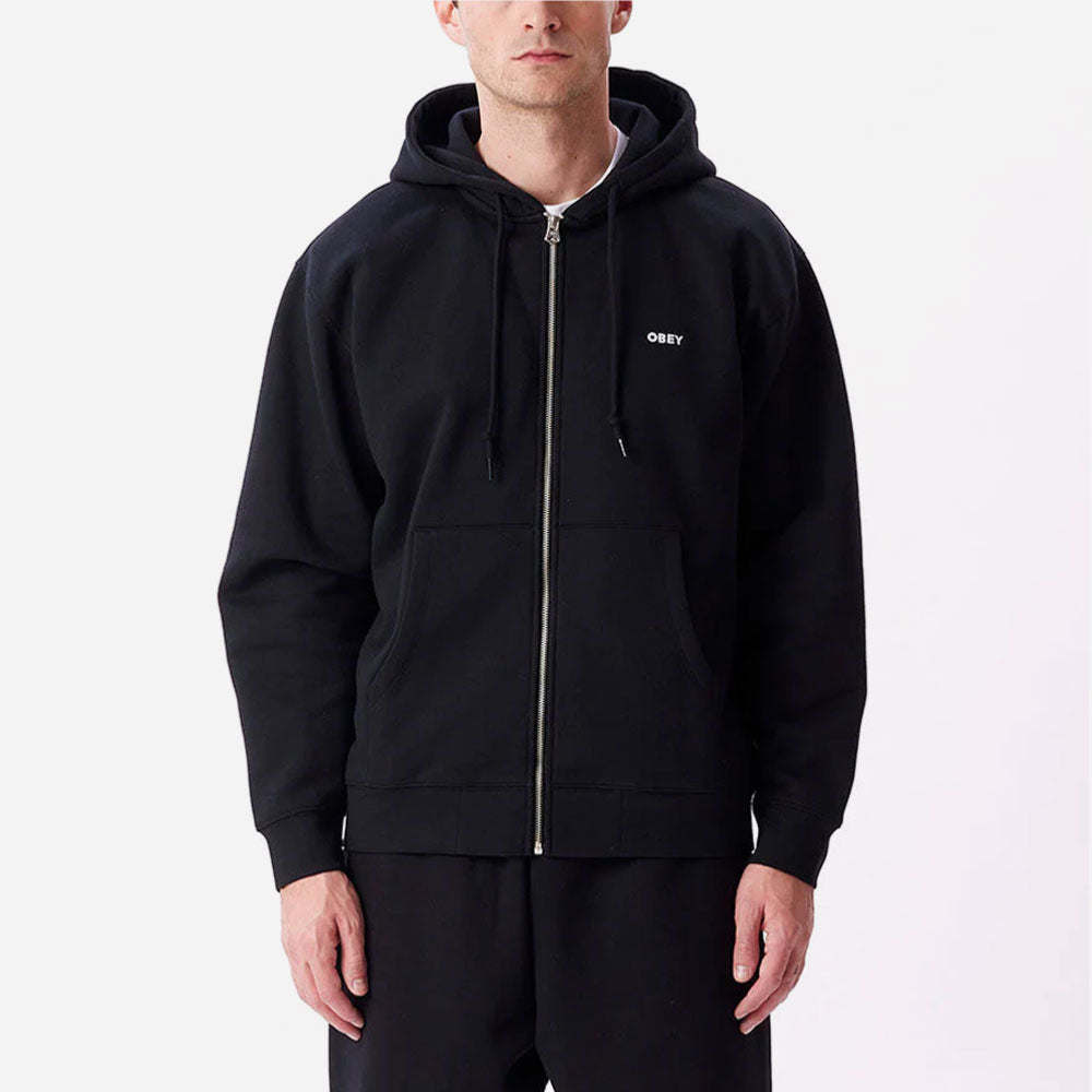 Obey - Established Works Bold Zip Hood - Black