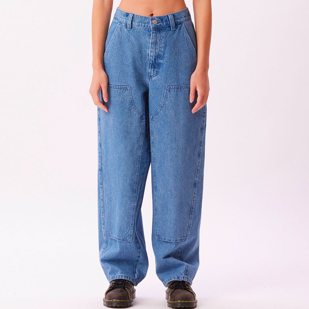 OBEY W - LEAH BAGGY DENIM - Light Indigo