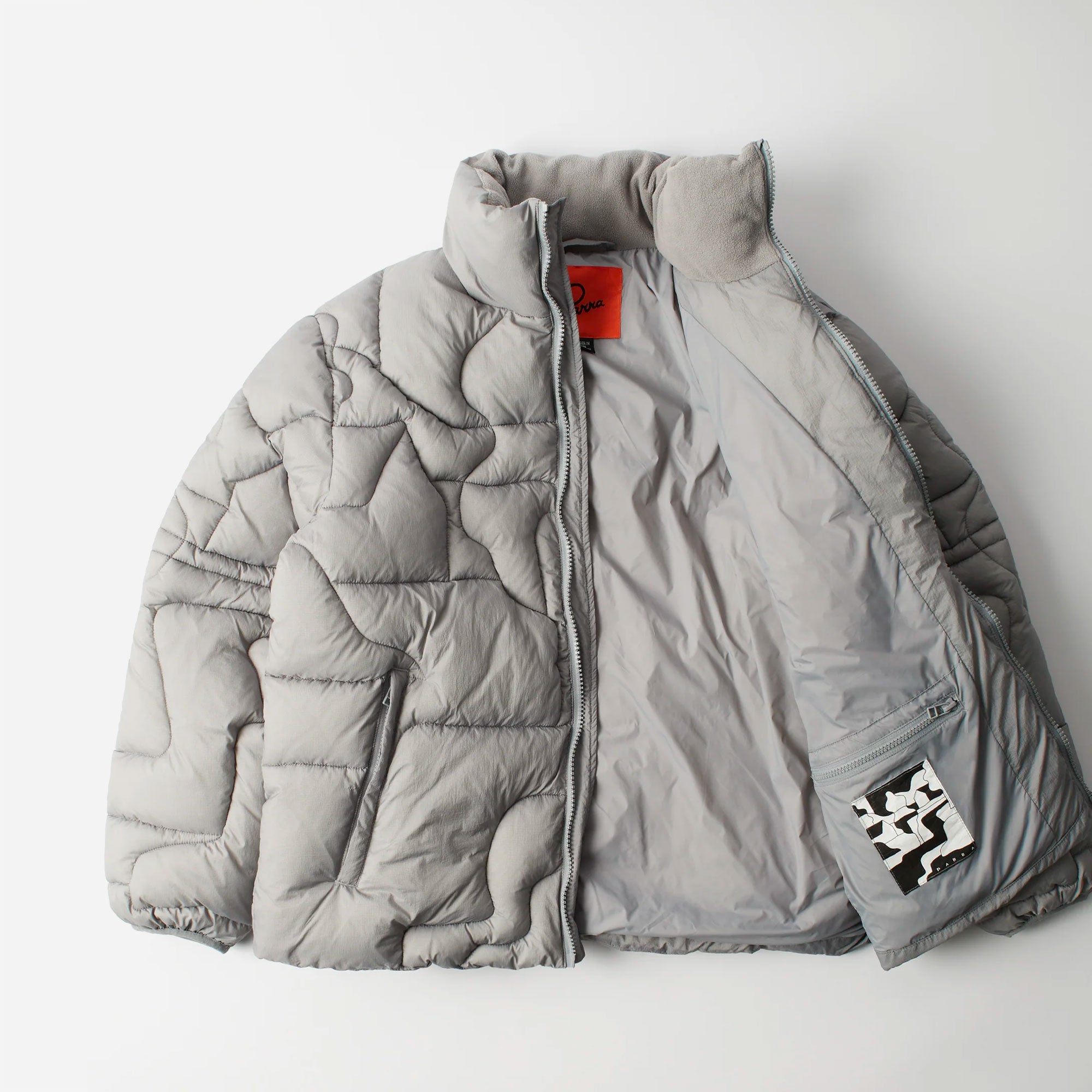 Parra - Boring village puffer jacket - Grey
