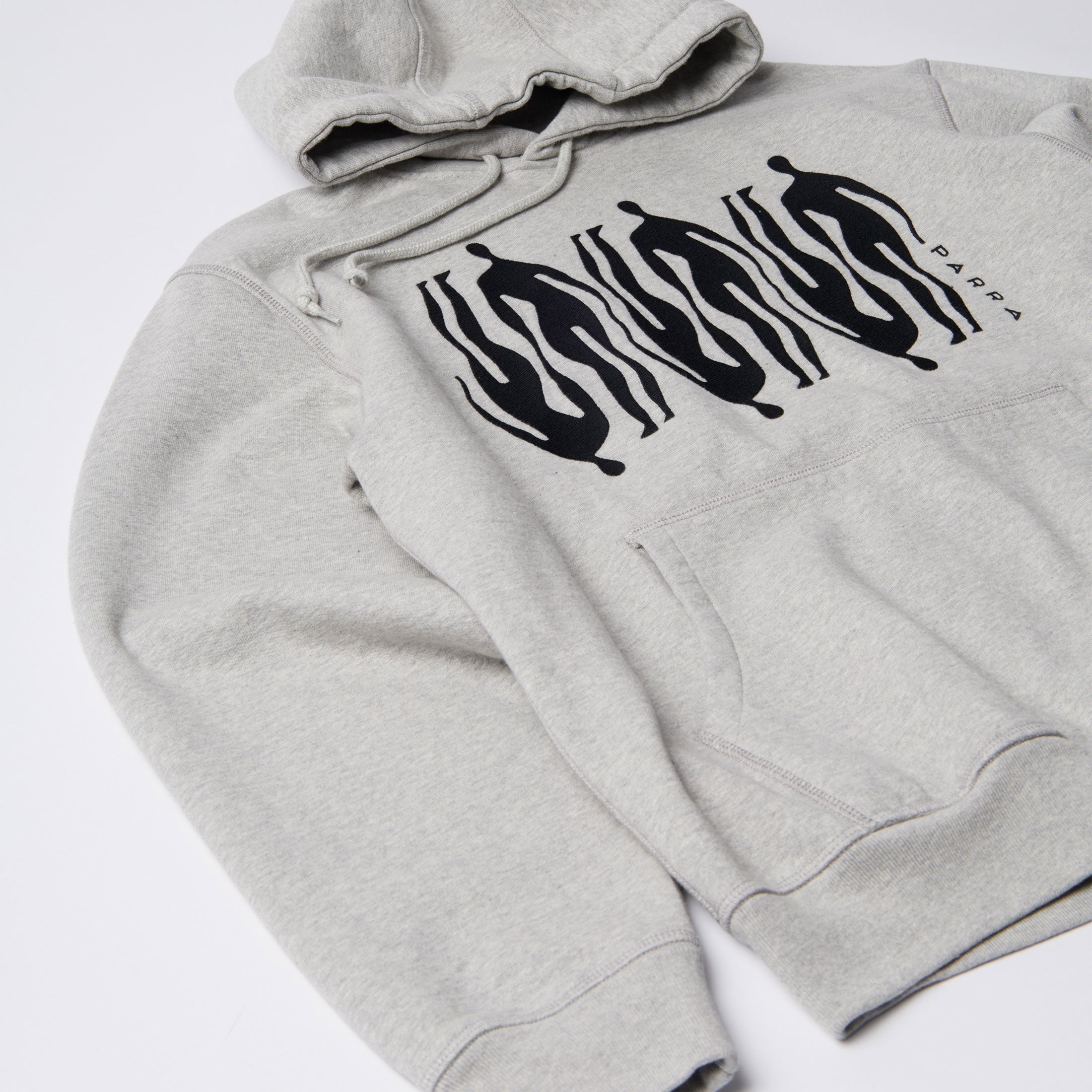 Parra - Connected Guy Hooded Sweatshirt - Heather Grey