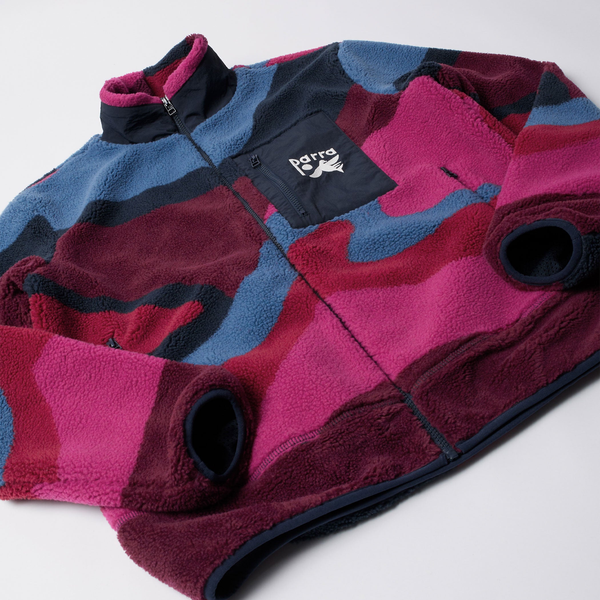Parra - Full Ftp Booster Polar Fleece Jacket - Red