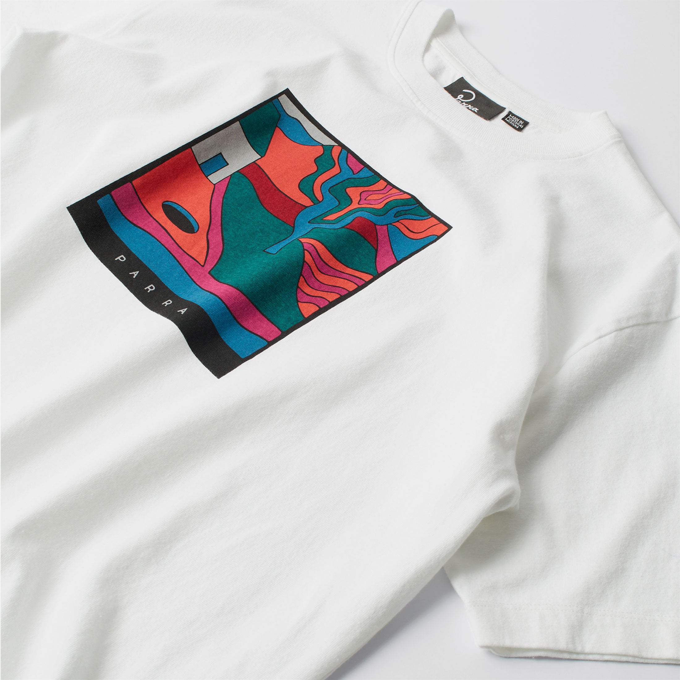 Parra - hole in the yard t -shirt - white