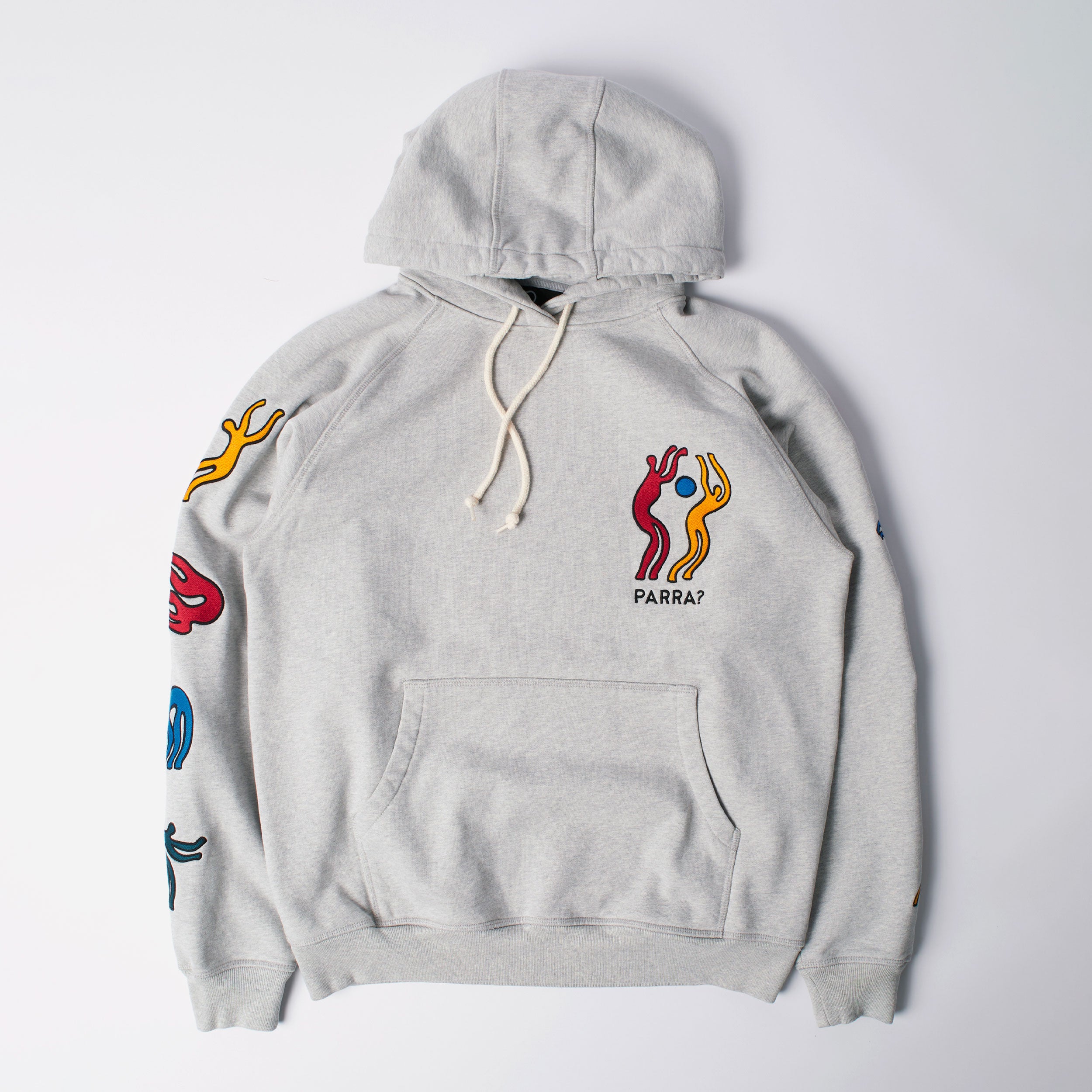 Parra - La Chambre Nuit Hooded Sweatshirt - Heather Grey