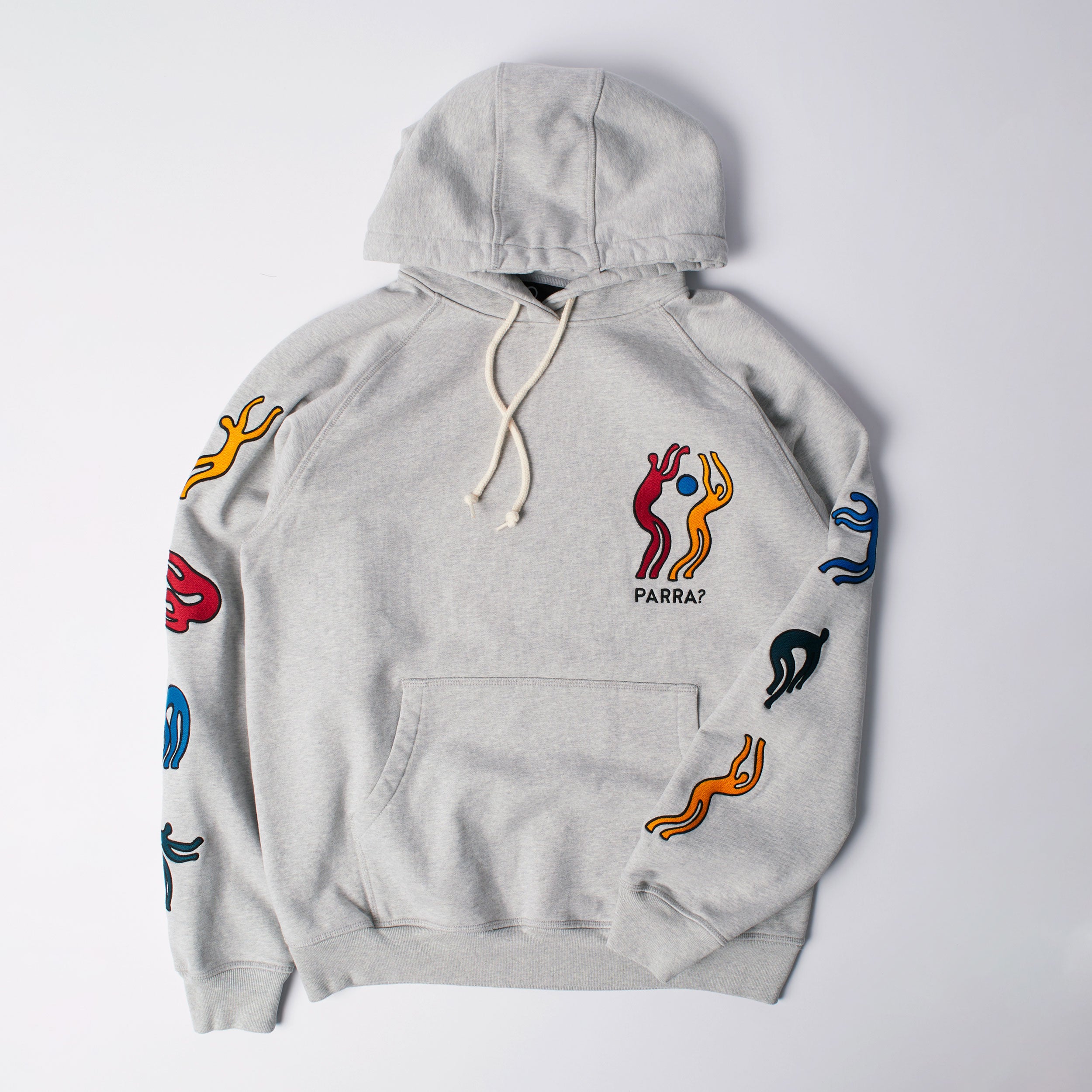 Parra - La Chambre Nuit Hooded Sweatshirt - Heather Grey