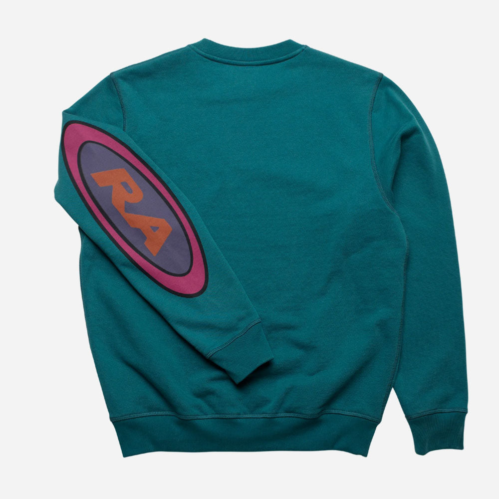 PARRA - LOUDNESS CREW NECK SWEATSHIRT - Coral Blue
