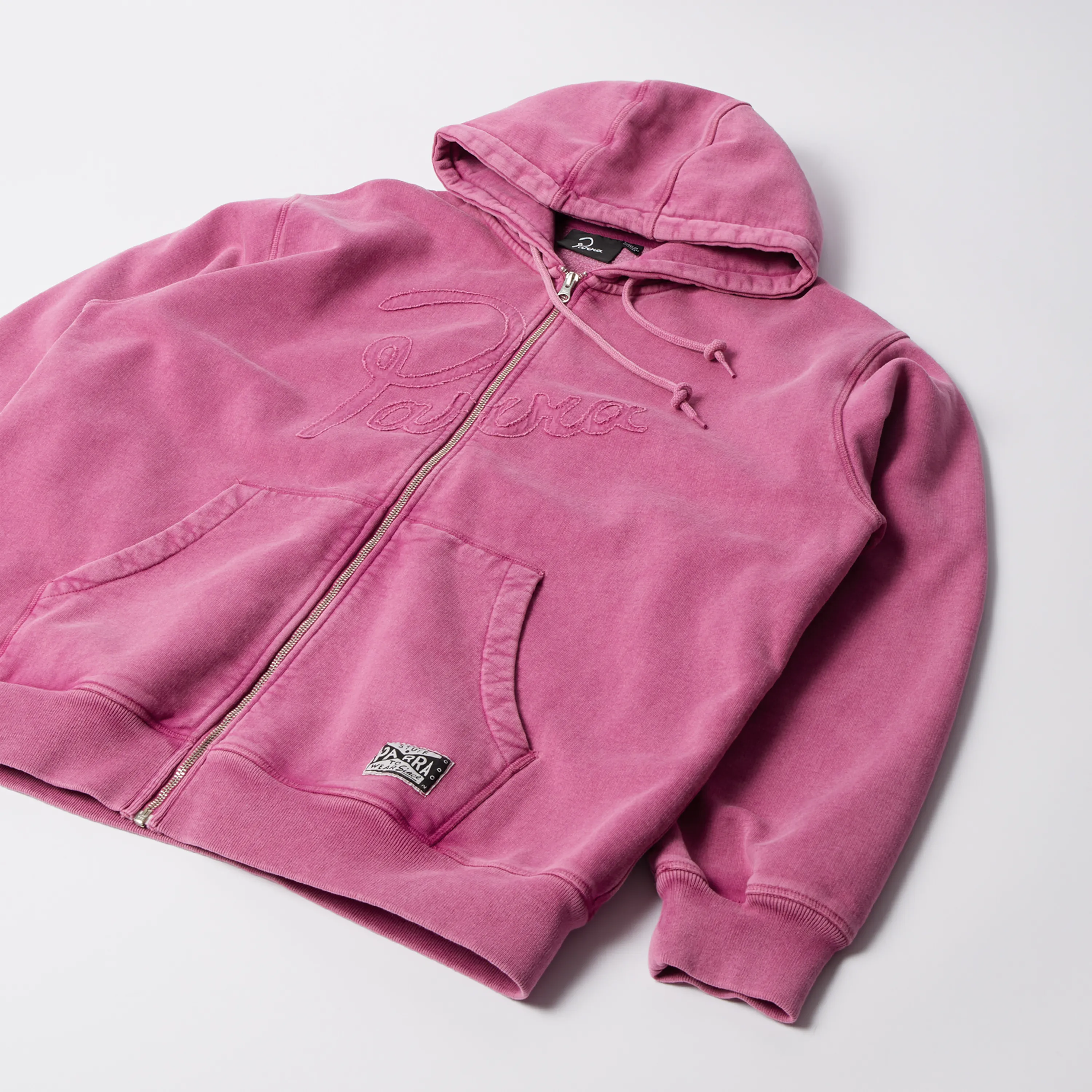 Parra - Not Fade Away Zip Hooded Sweatshirt Washed Tyrian Purple
