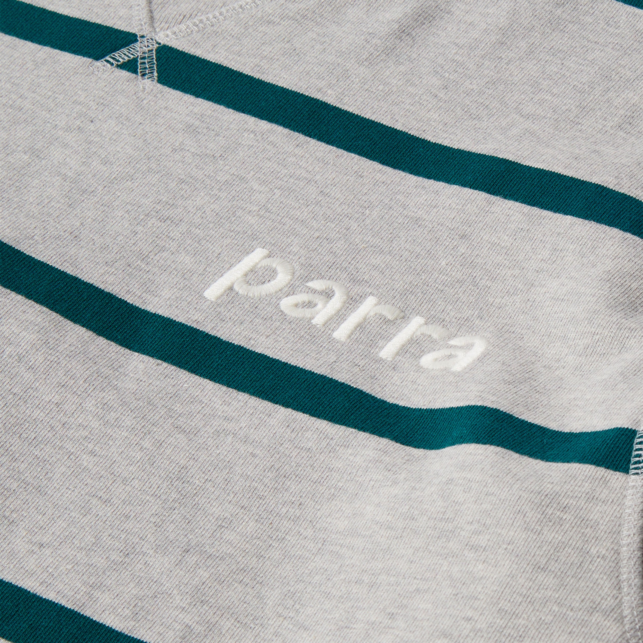 Parra - Pristine Striper Crew neck Sweatshirt - Heather Grey