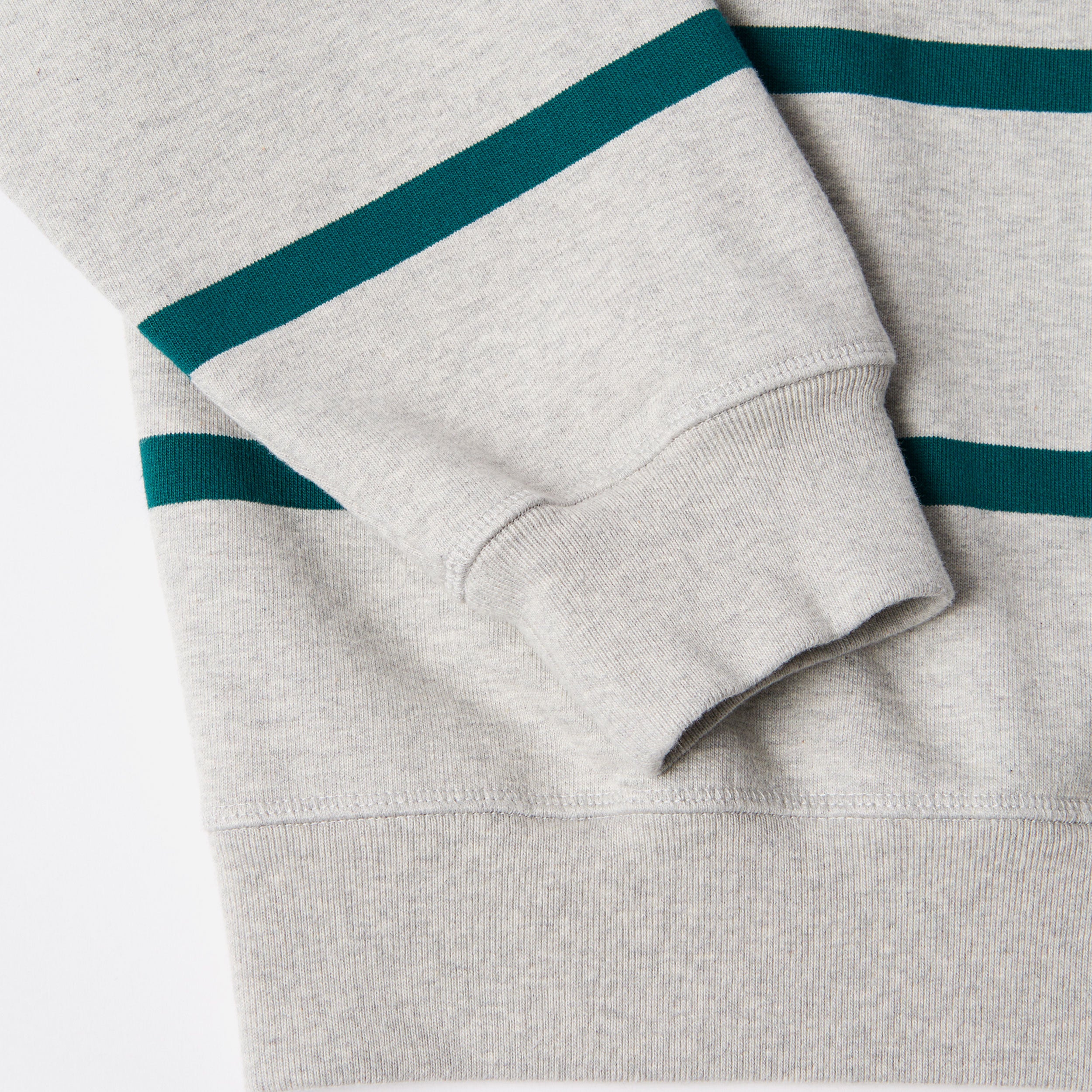 Parra - Pristine Striper Crew neck Sweatshirt - Heather Grey