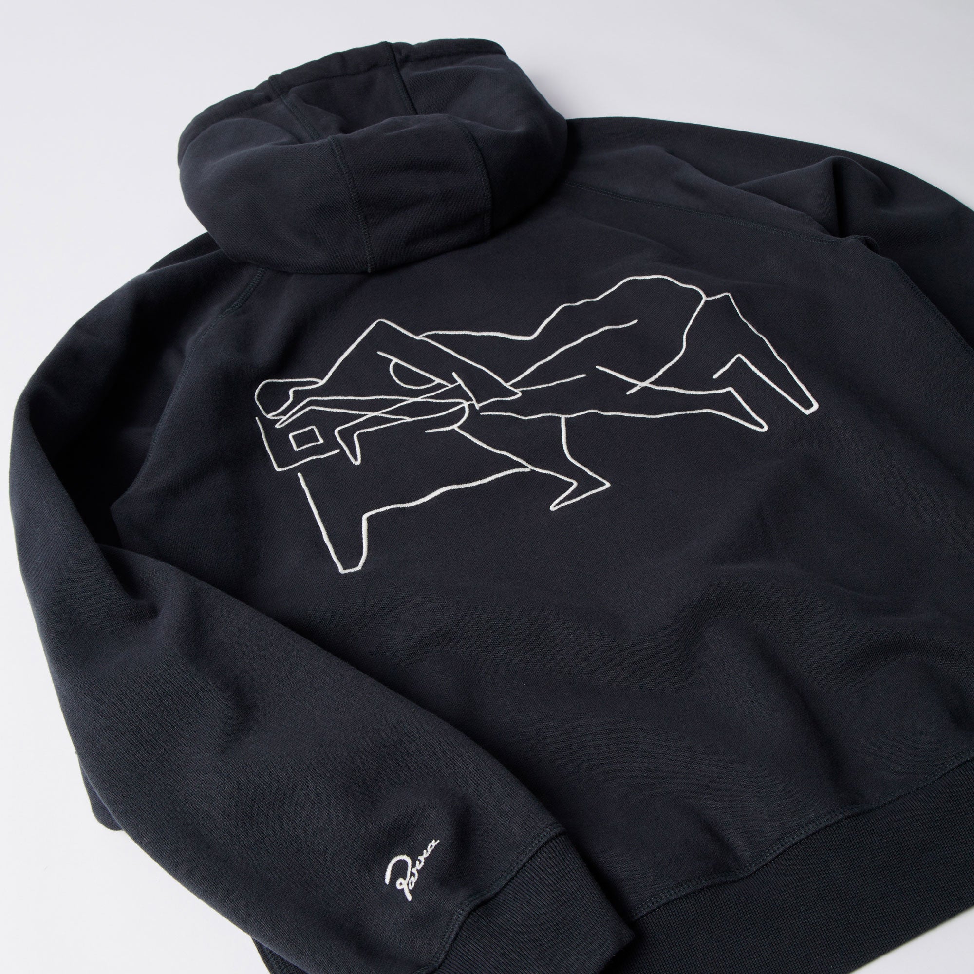 Parra -Sleep now Hooded Sweatshirt - Black