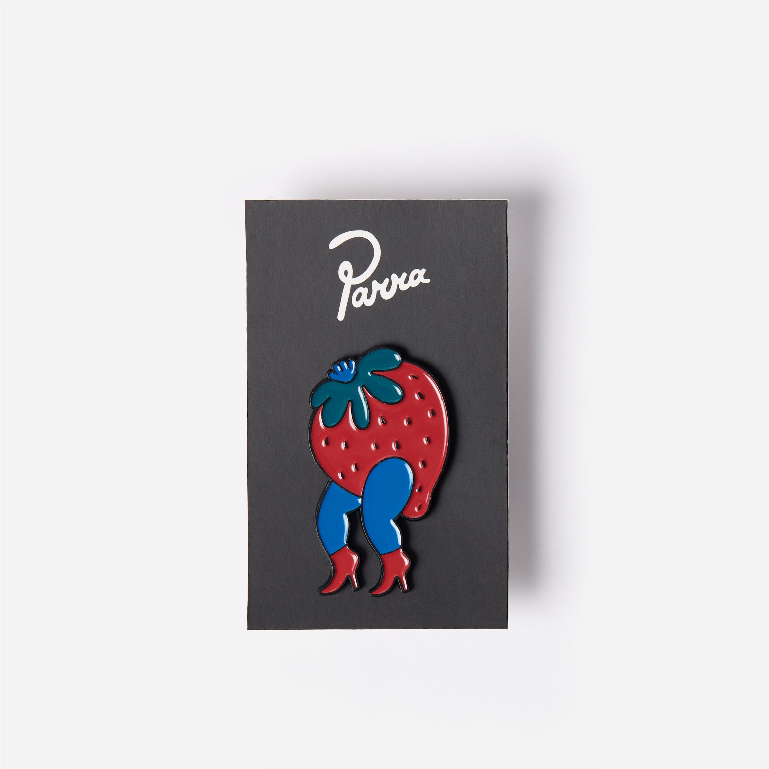 Parra - Stupid strawberry enamel pin - Red