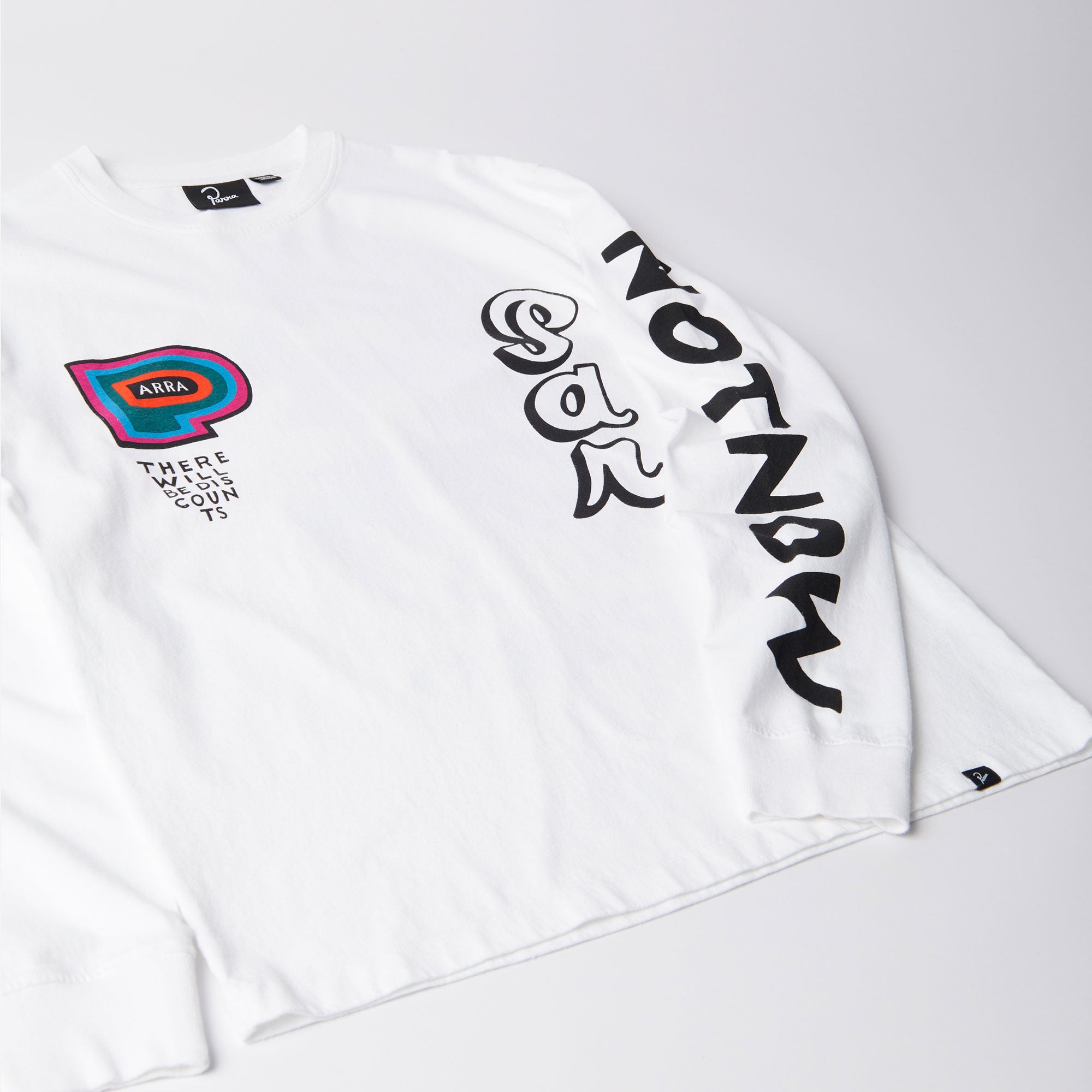 Parra - There will be not long sleeve t-shirt - White