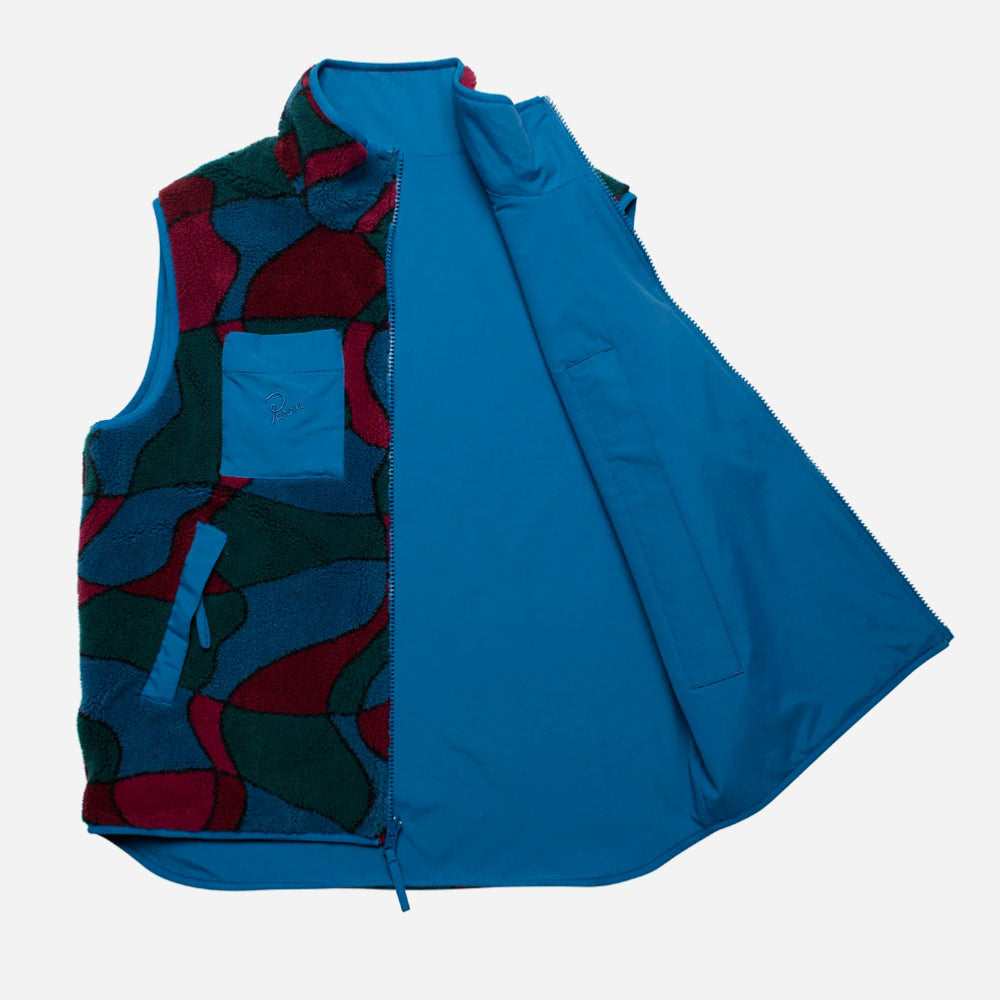 PARRA - TREES IN WIND REVERSIBLE VEST - Blue