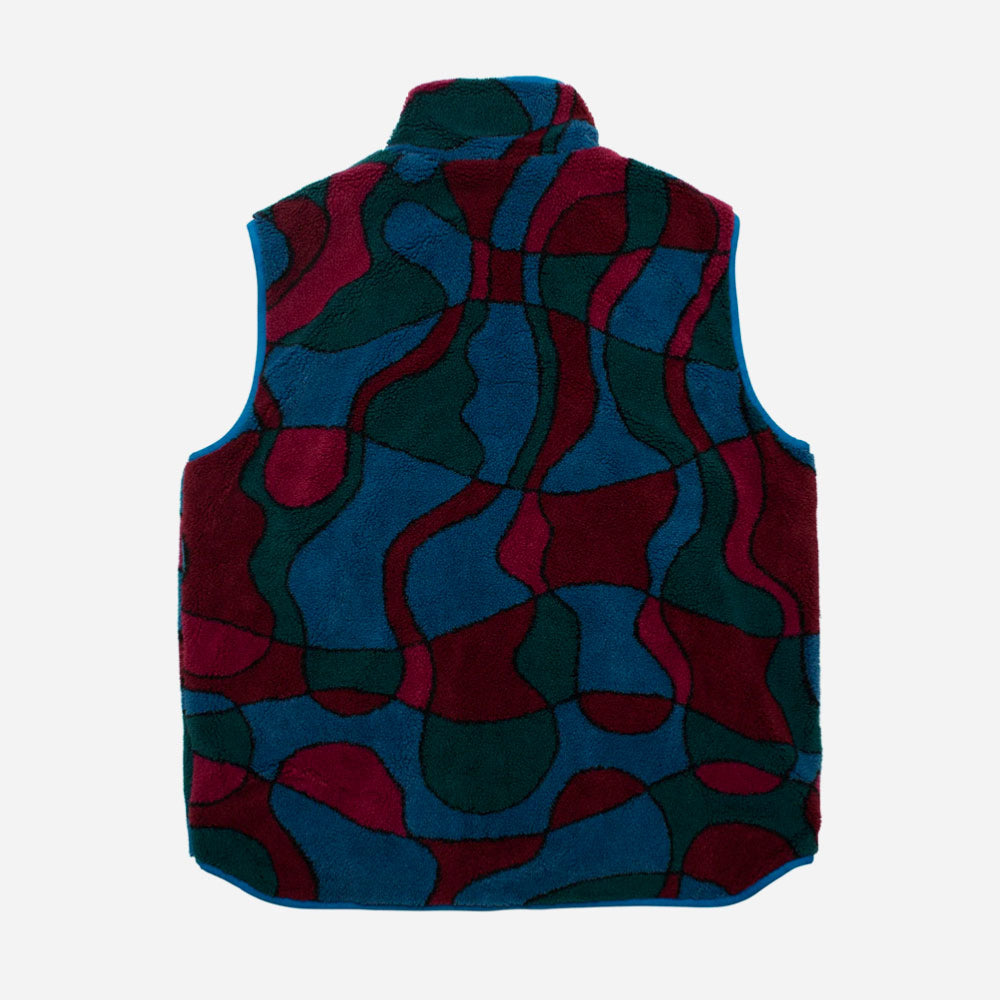 PARRA - TREES IN WIND REVERSIBLE VEST - Blue