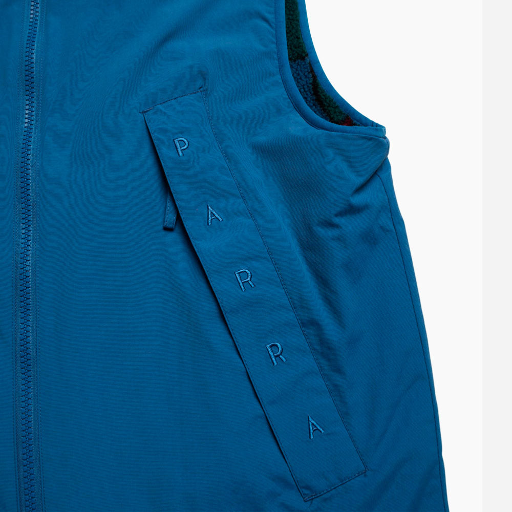 PARRA - TREES IN WIND REVERSIBLE VEST - Blue
