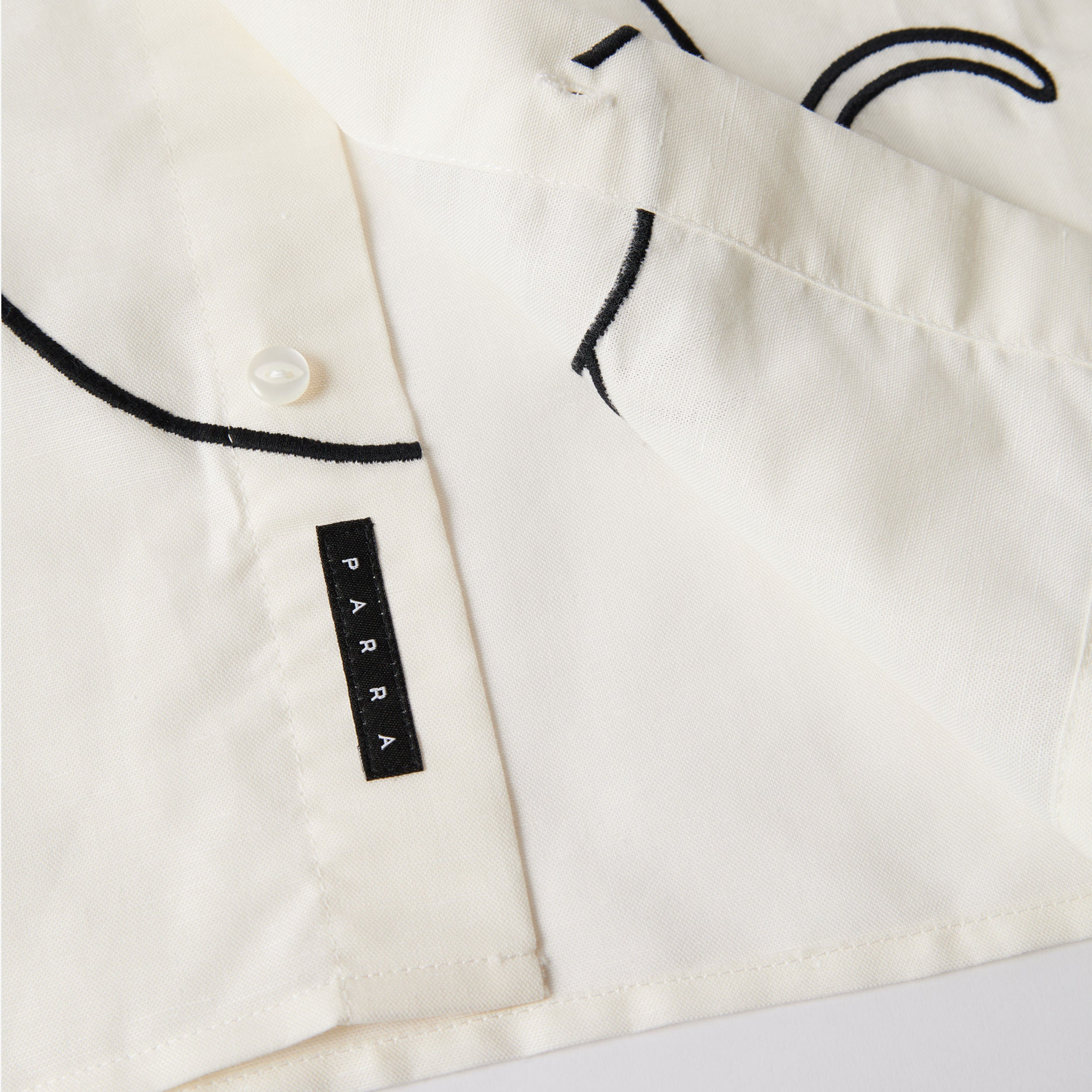 Parra - Vertical horse short sleeve shirt - Off White