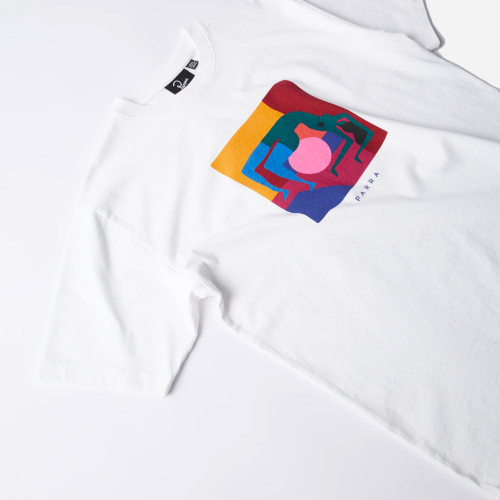 Parra - Yoga Balled T-shirt - White