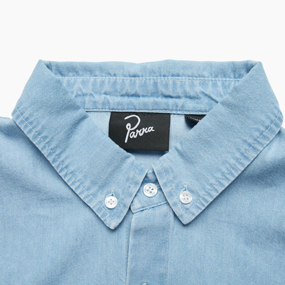 PARRA - ANNOYED CHICKEN SHIRT - Bleached Denim