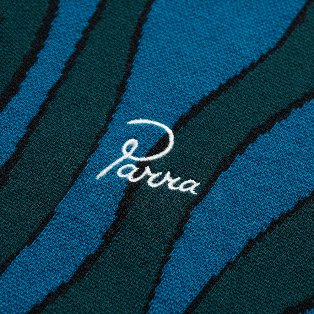 PARRA - AQUA WEED WAVES KNITTED POLO SHIRT - Multi