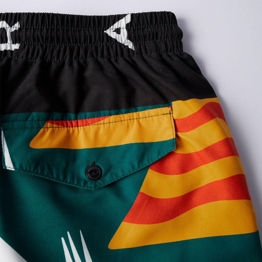 PARRA - BEACHED IN WHITE SWIM SHORTS - Multi