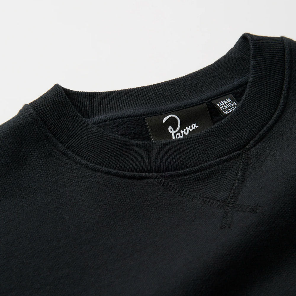 PARRA - DUCK ATTACK CREW NECK SWEATSHIRT - Black