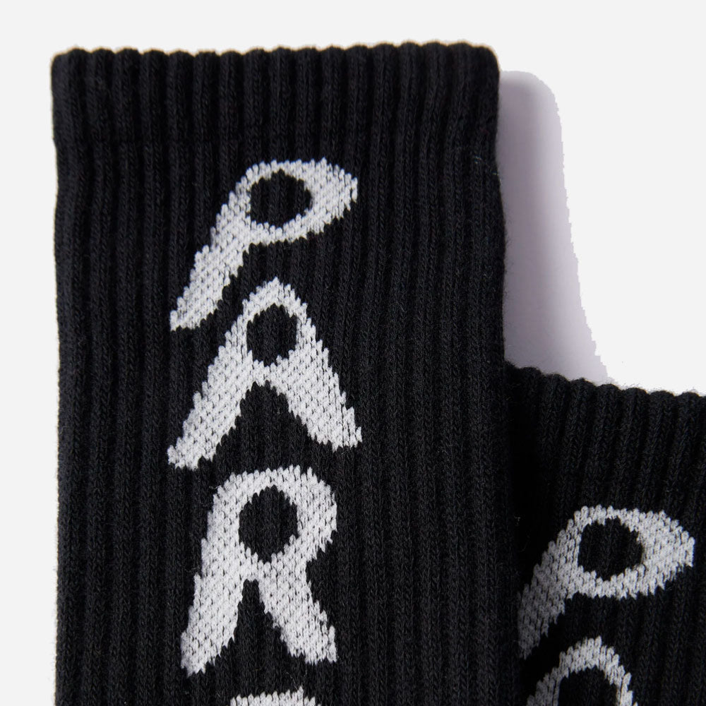 Parra - Hole Logo Crew Socks - Black