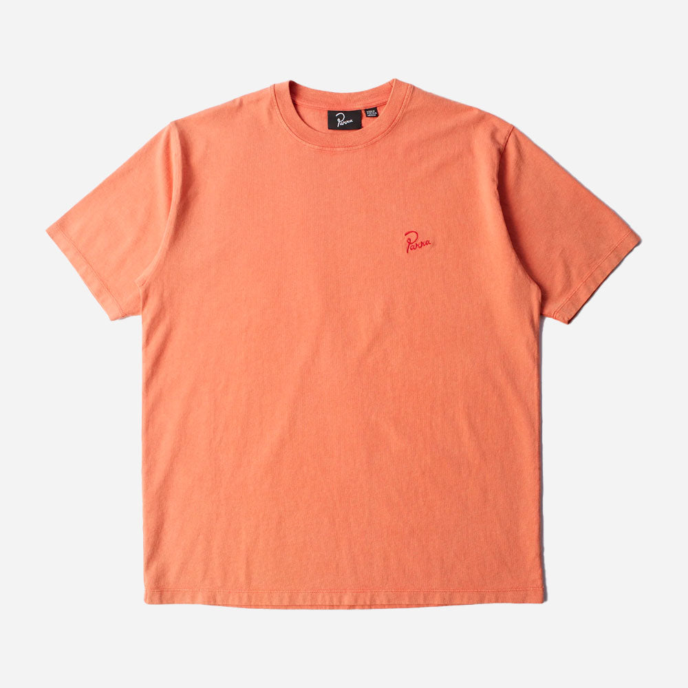 Parra- T-shirt-Tangerine Logo Script